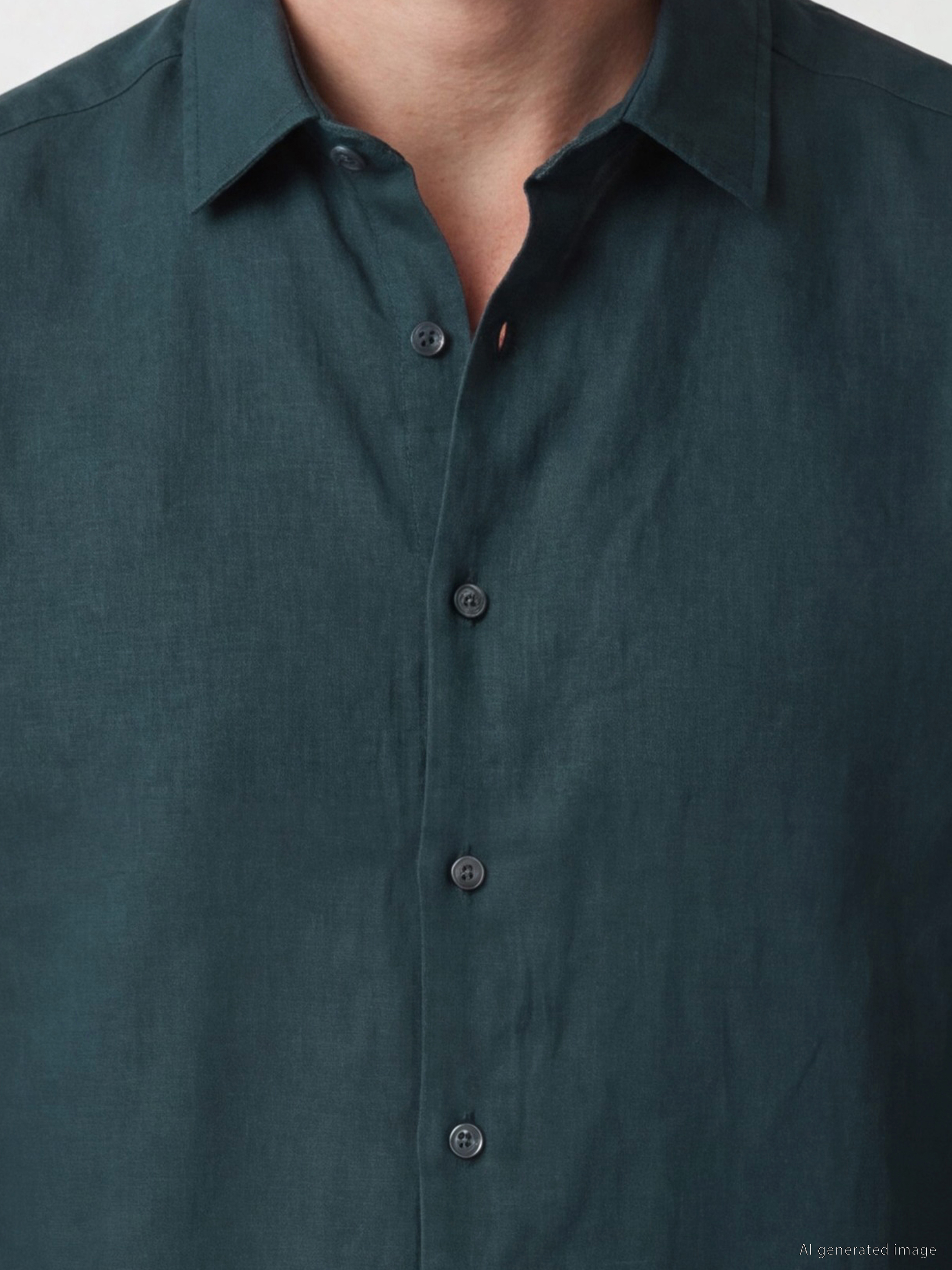 SOUTHBLUE Regular Fit %100 Keten Erkek Gömlek görsel 3
