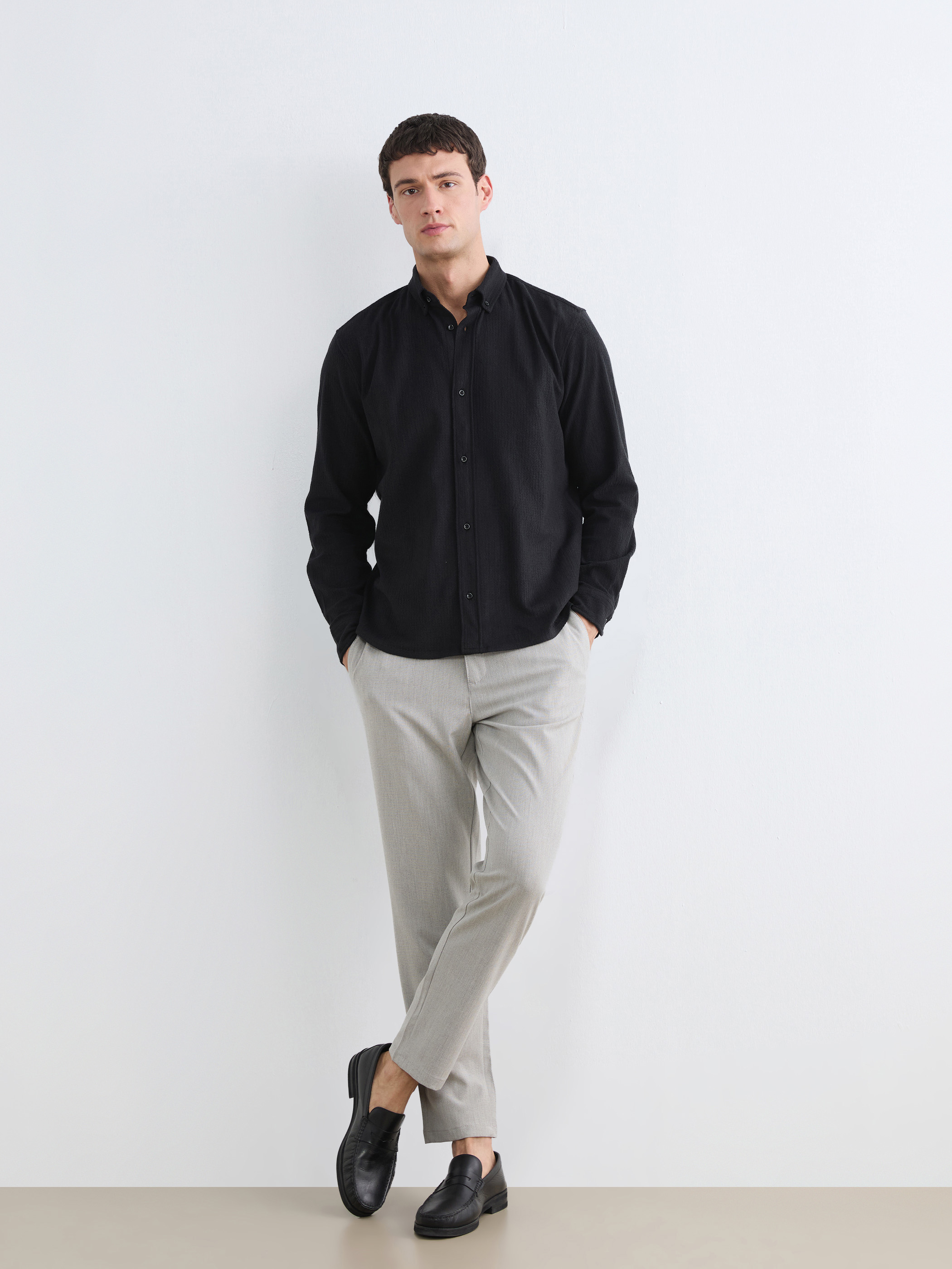 LCW Vision Normal Bel Dar Fit Desenli Erkek Pantolon