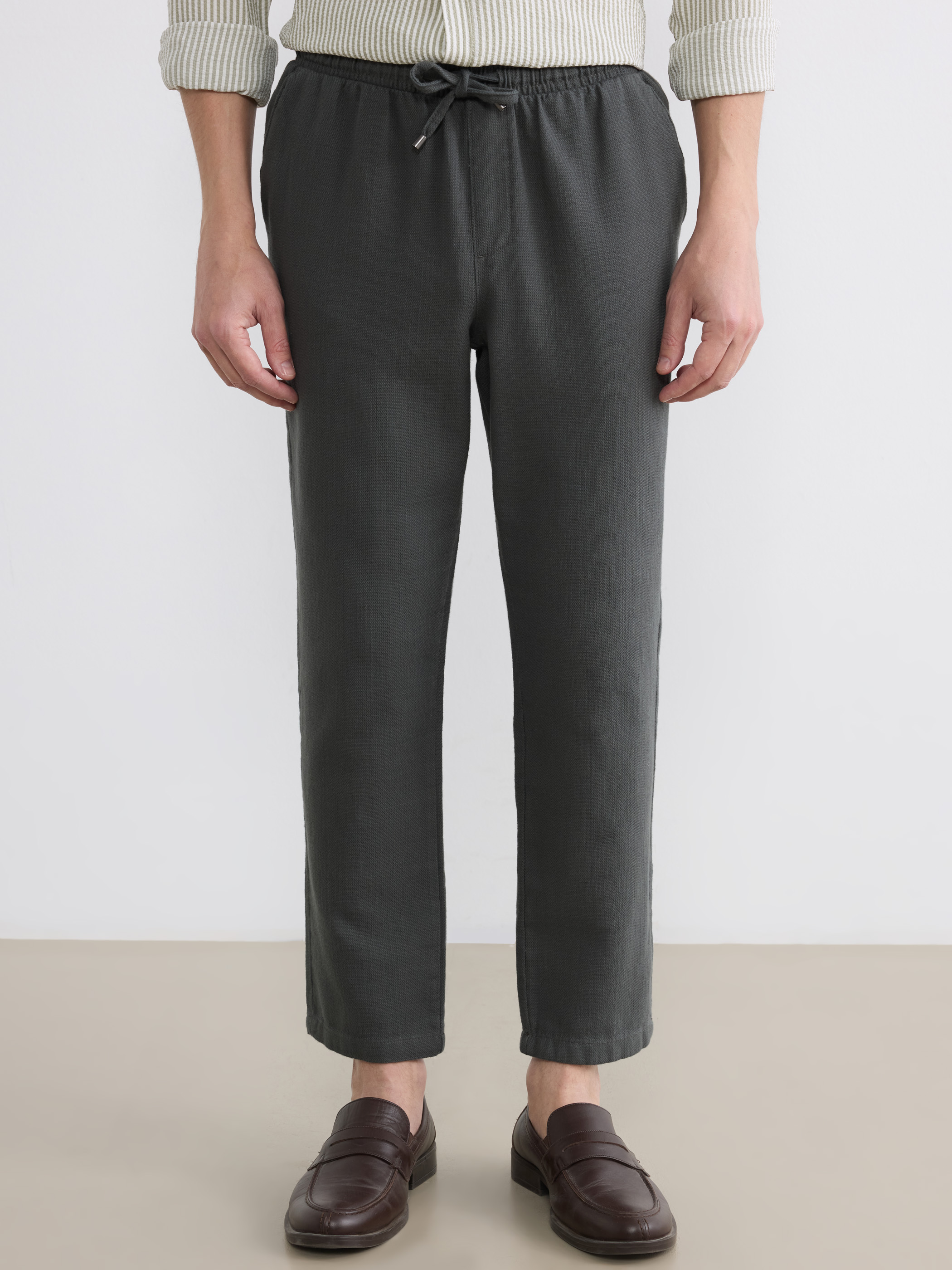 LCW Vision Regular Fit Pamuklu Erkek Dokulu Pantolon görsel 3