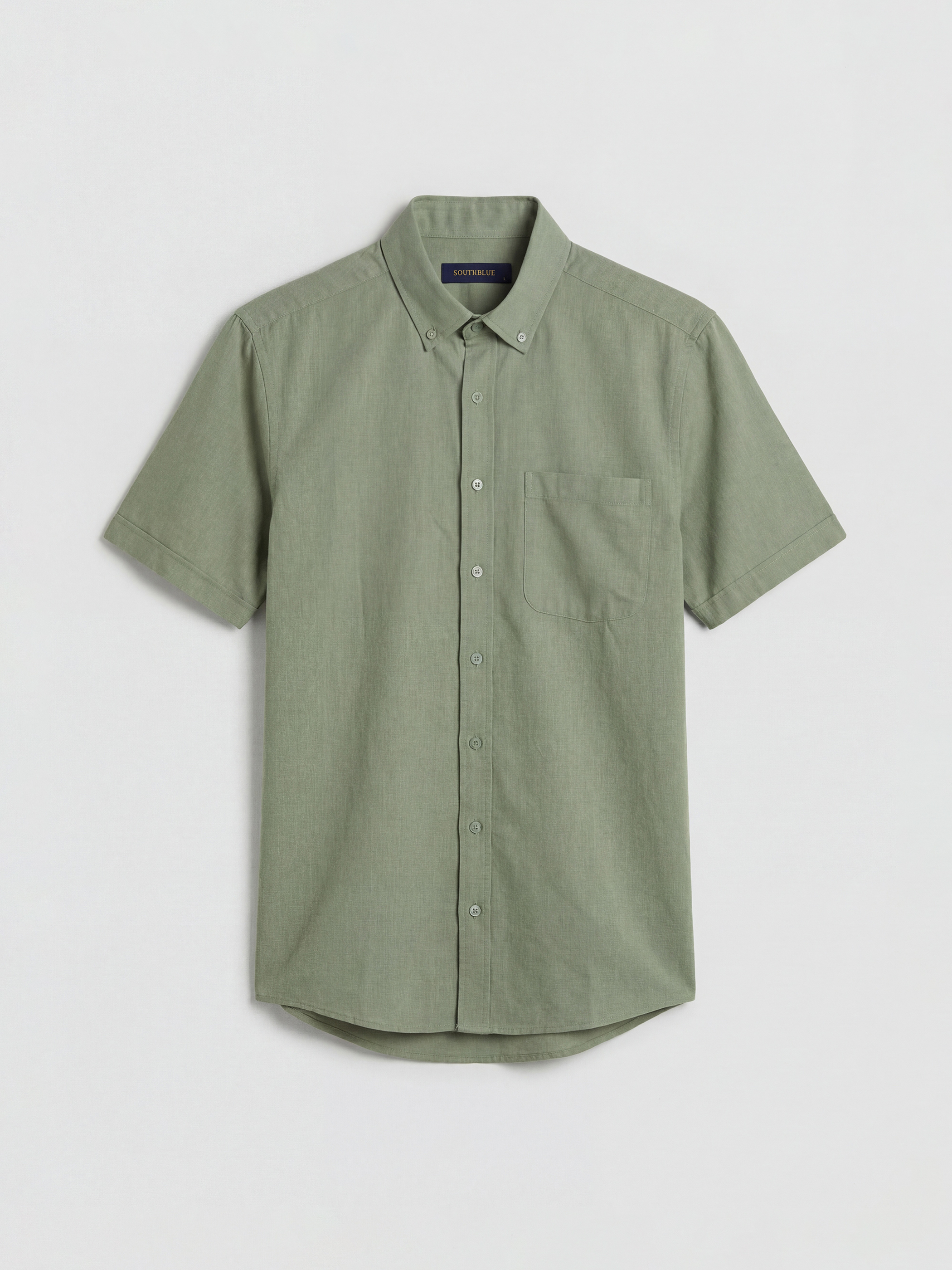 SOUTHBLUE Regular Fit Keten Karışımlı Erkek Gömlek görsel 5