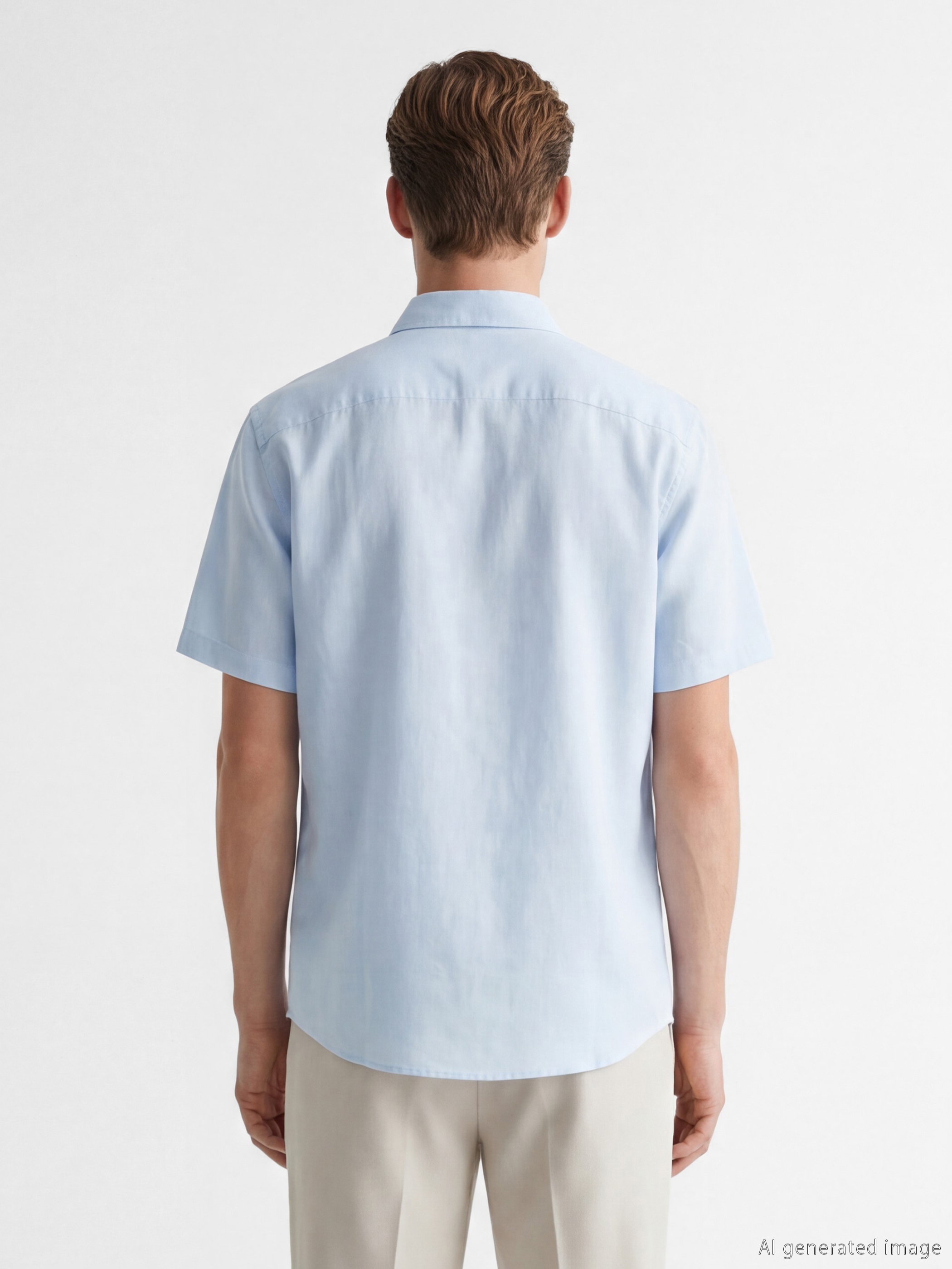 SOUTHBLUE Regular Fit Keten Karışımlı Erkek Gömlek görsel 4