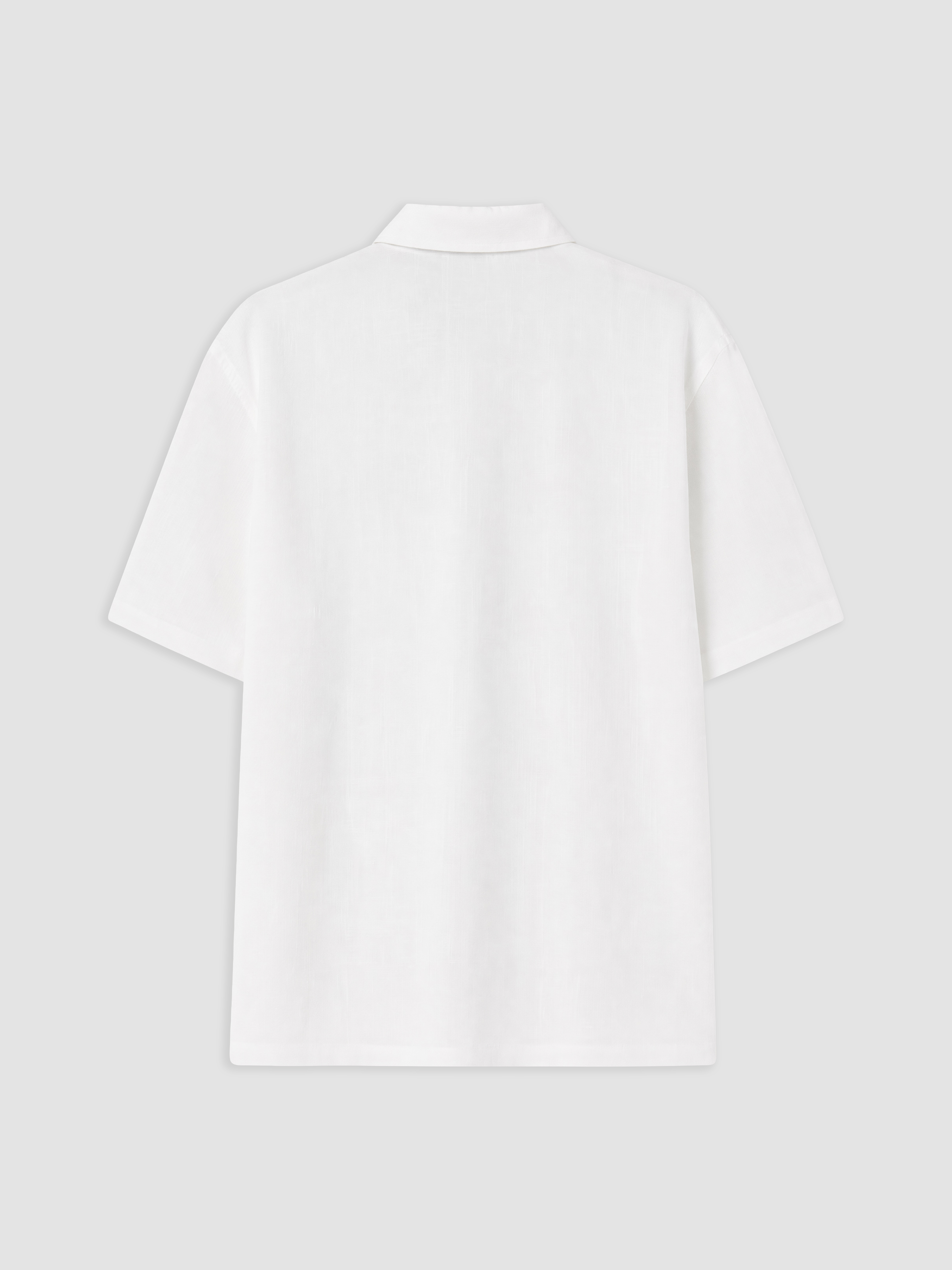 XSIDE Loose Fit Keten Görünümlü Erkek Gömlek görsel 6