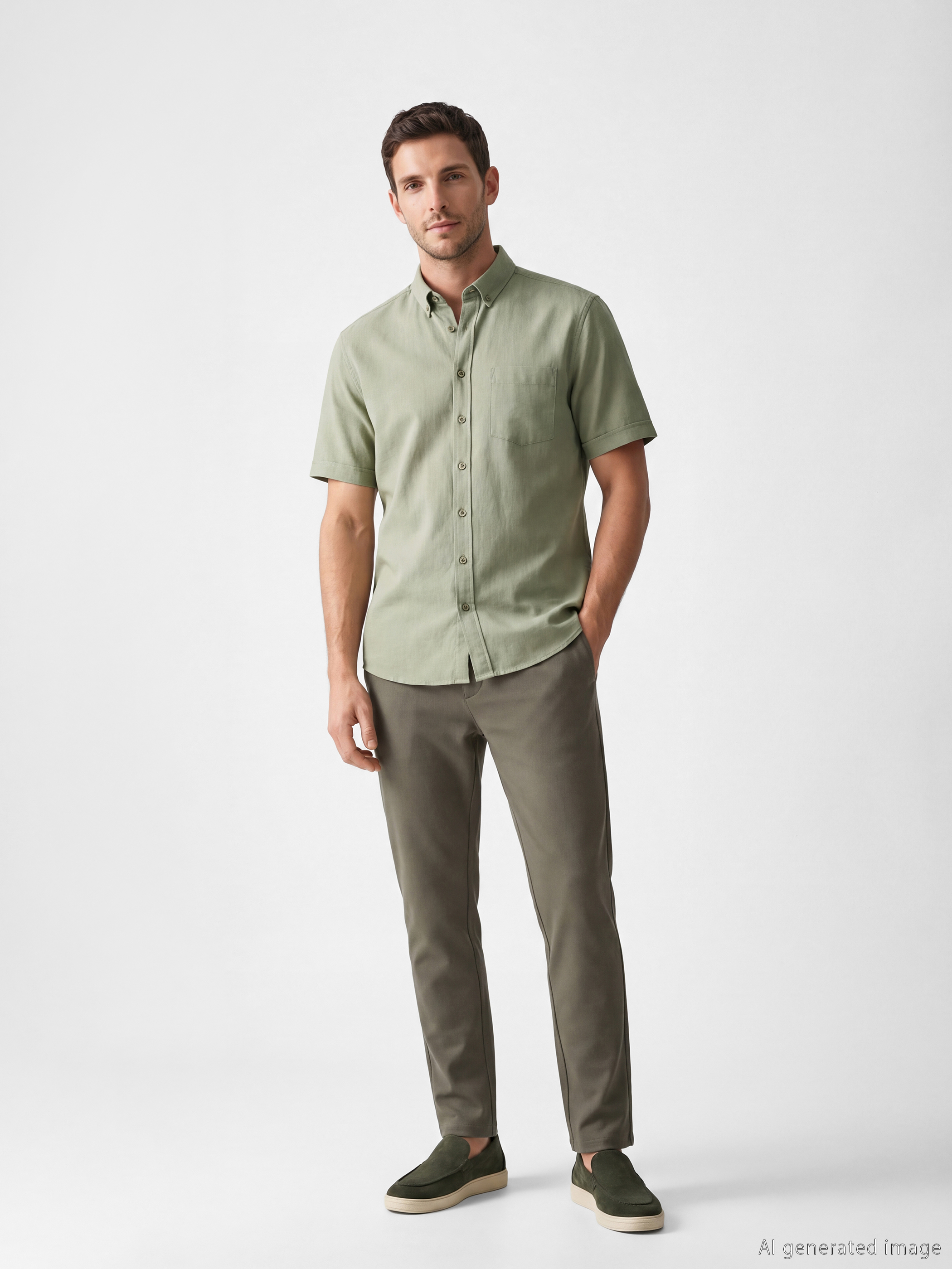 LCWAIKIKI Classic Regular Fit Armürlü Erkek Gömlek görsel 3