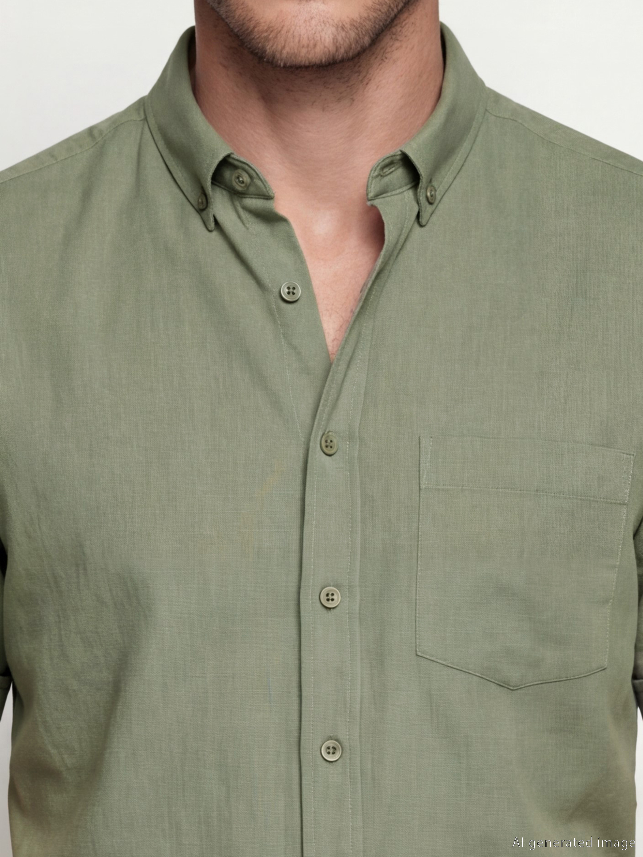 LCWAIKIKI Classic Regular Fit Armürlü Erkek Gömlek görsel 5