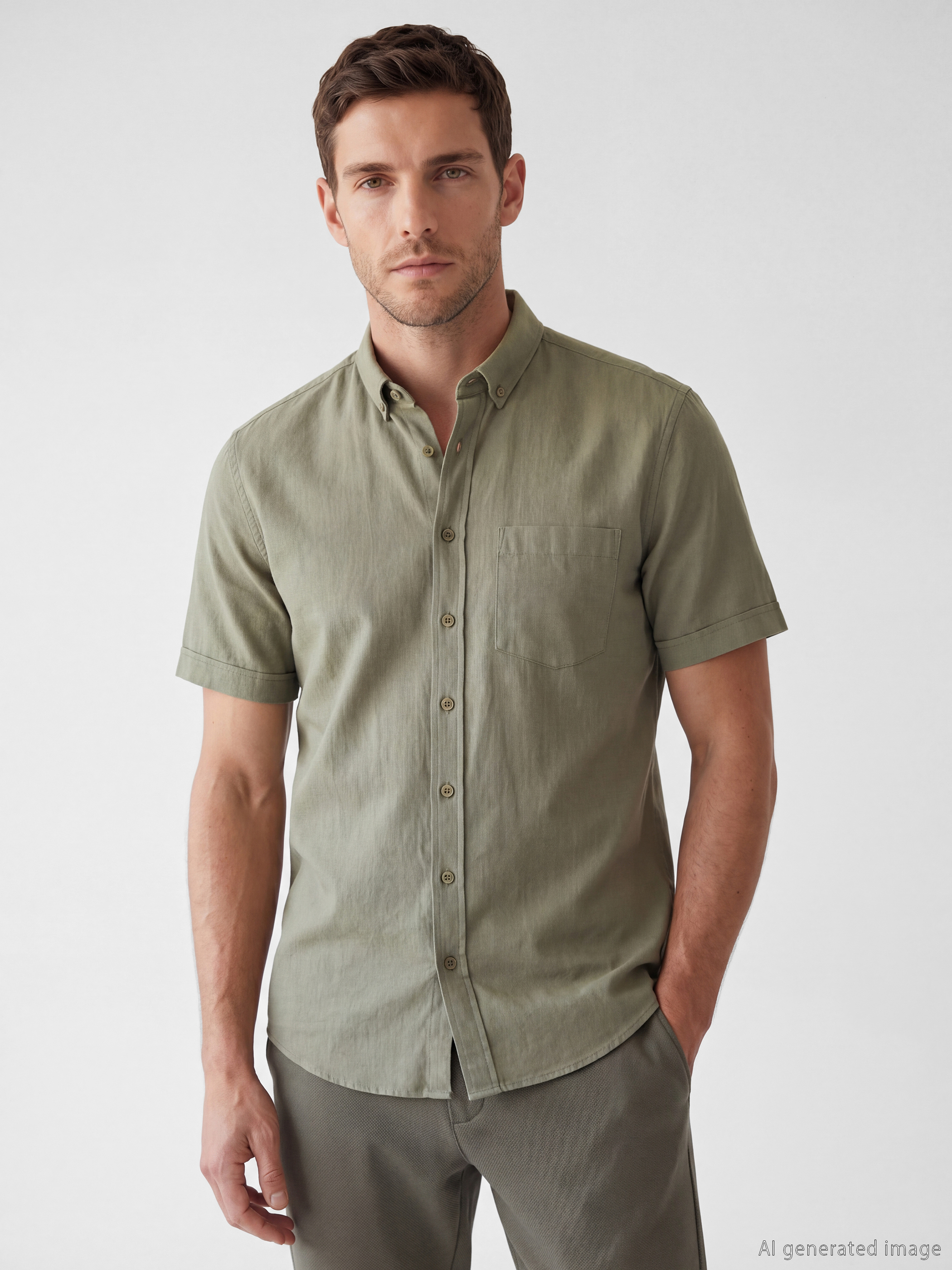 LCWAIKIKI Classic Regular Fit Armürlü Erkek Gömlek