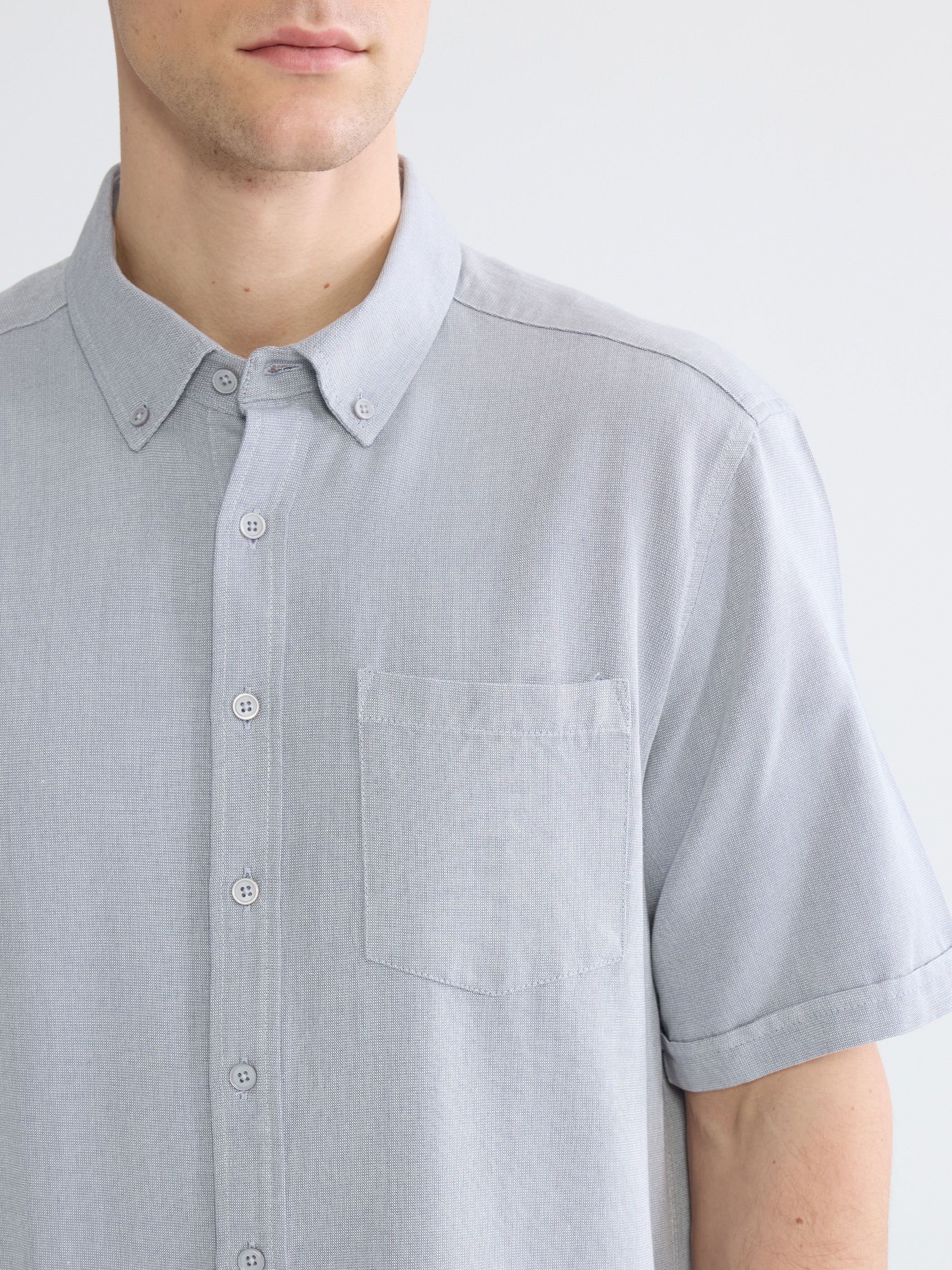 LCWAIKIKI Classic Regular Fit Armürlü Erkek Gömlek görsel 4