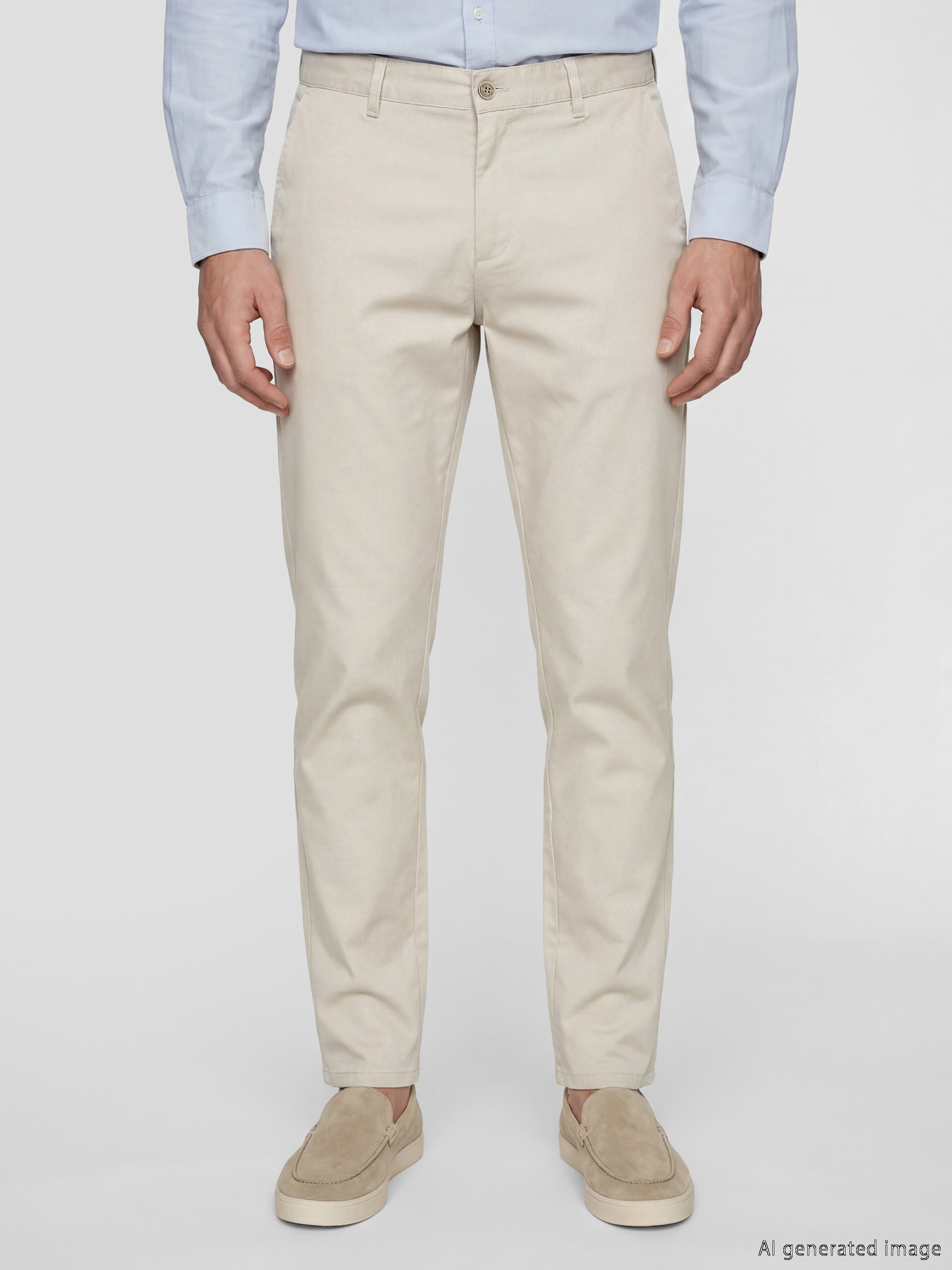 LCWAIKIKI Classic Dar Kalıp Erkek Chino Pantolon görsel 2