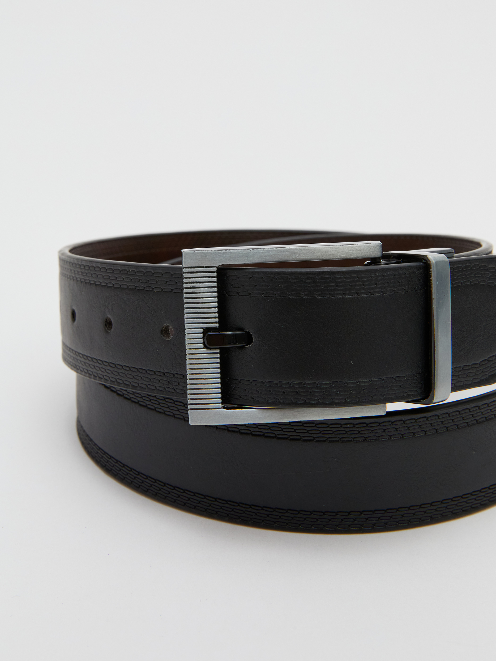 LCW ACCESSORIES Deri Görünümlü Erkek Kemer görsel 4