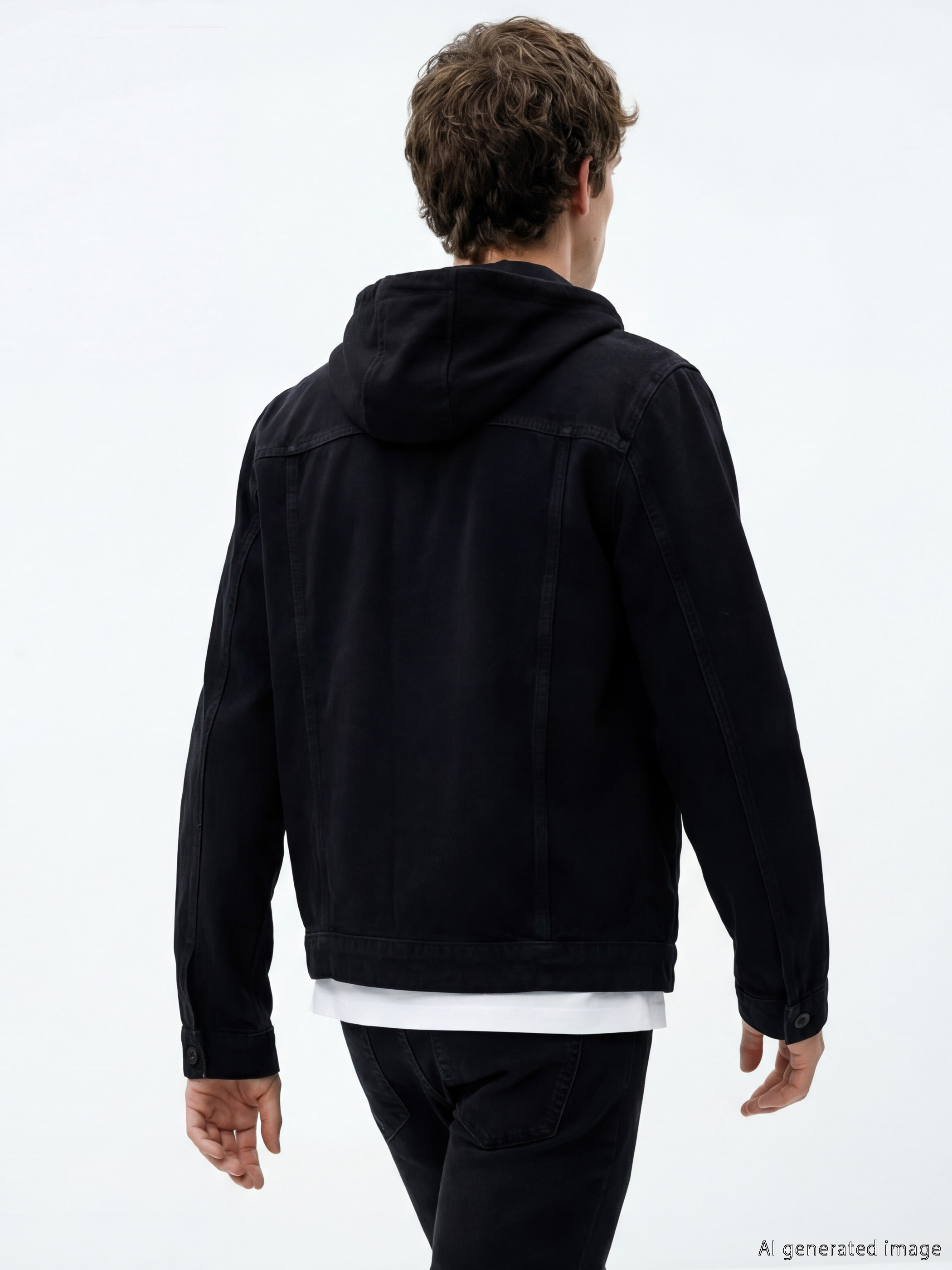 LCW Jeans Regular Fit Erkek Jean Ceket görsel 4