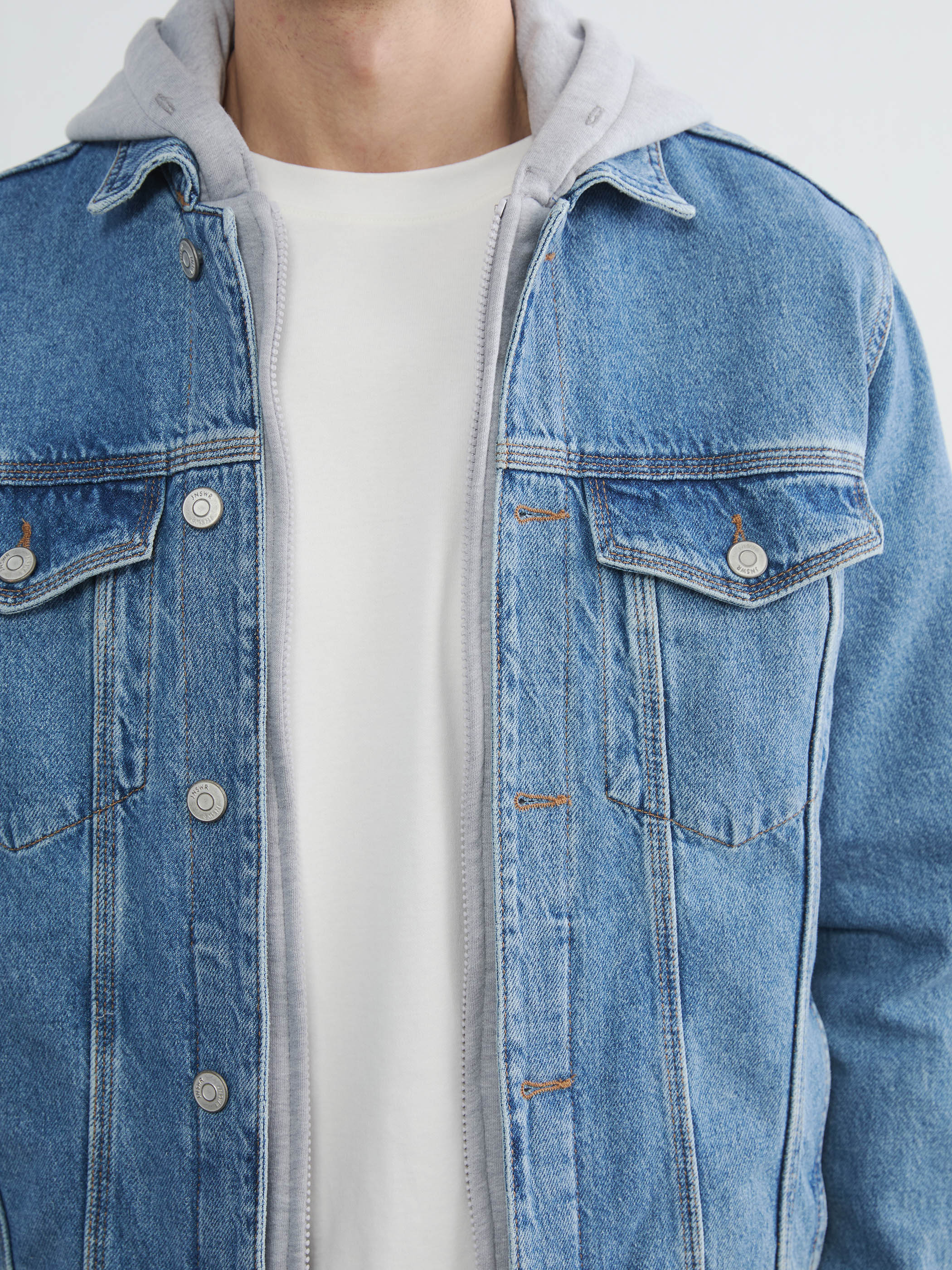 LCW Jeans Standart Kalıp Kapüşonlu Erkek Jean Mont görsel 3