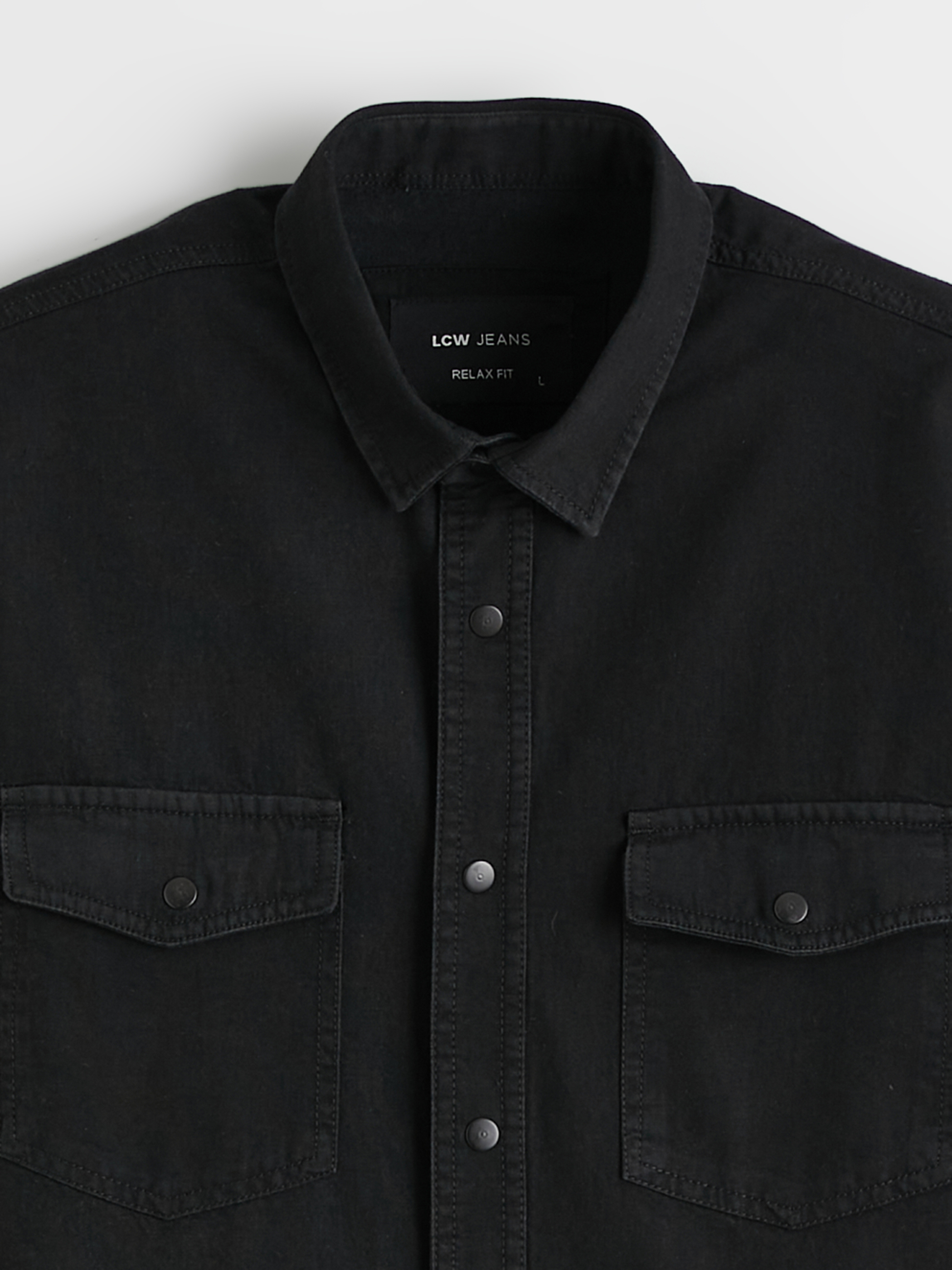LCW Jeans Regular Fit Erkek Jean Gömlek görsel 6