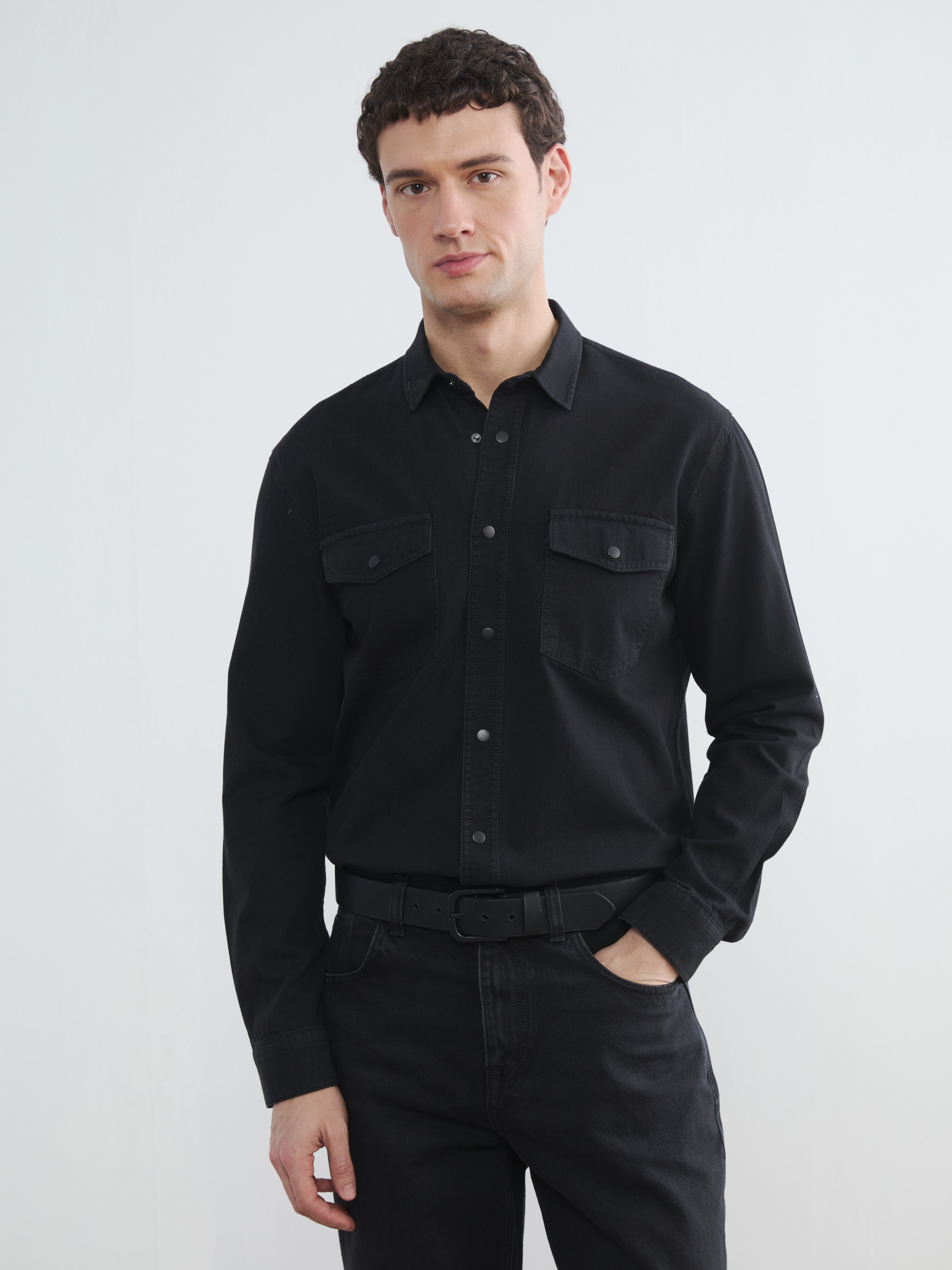 LCW Jeans Regular Fit Erkek Jean Gömlek