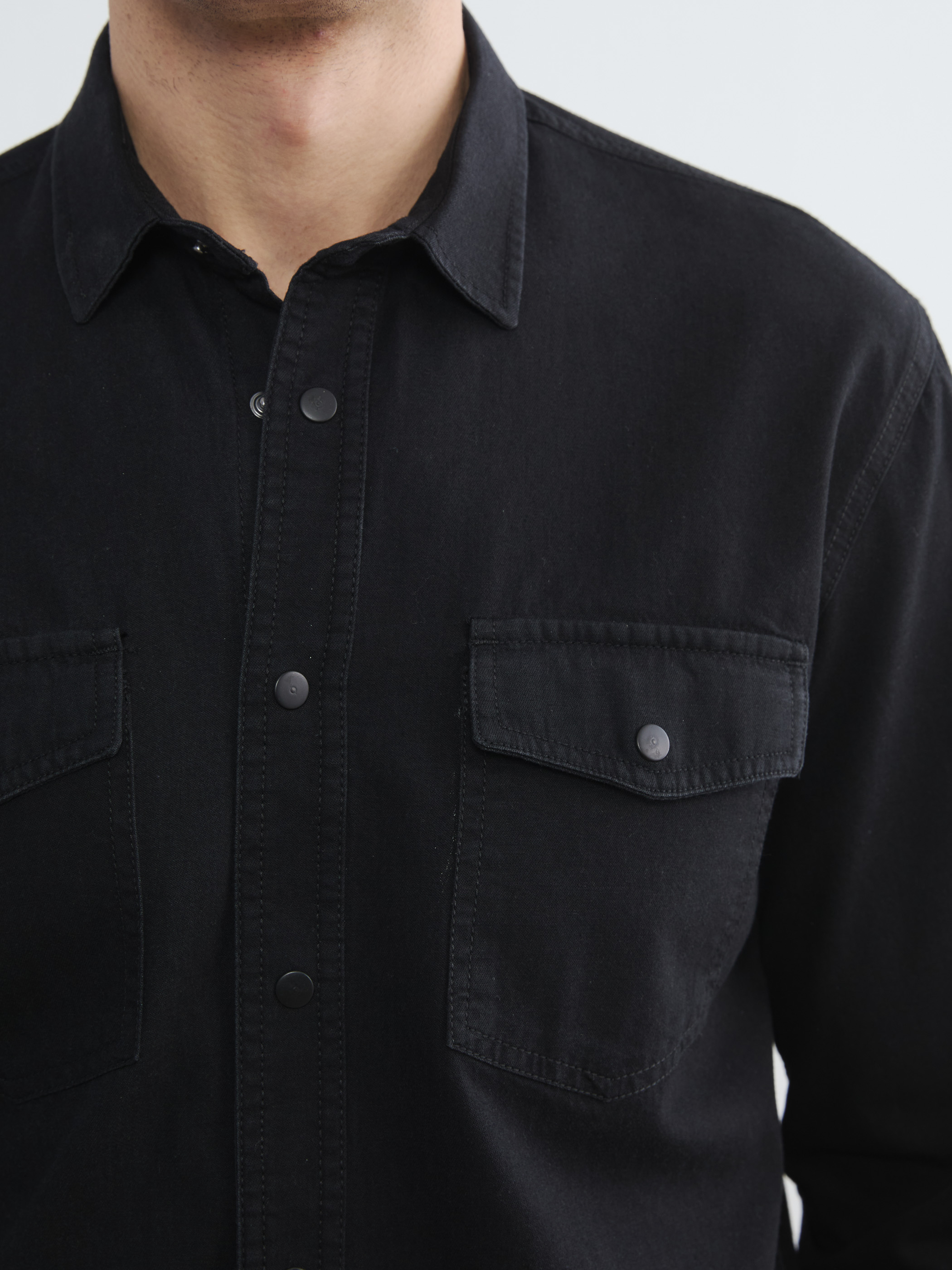 LCW Jeans Regular Fit Erkek Jean Gömlek görsel 3