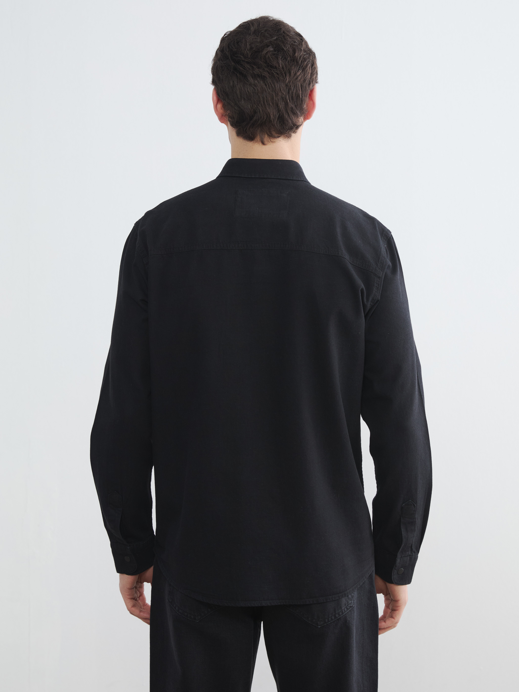 LCW Jeans Regular Fit Erkek Jean Gömlek görsel 4