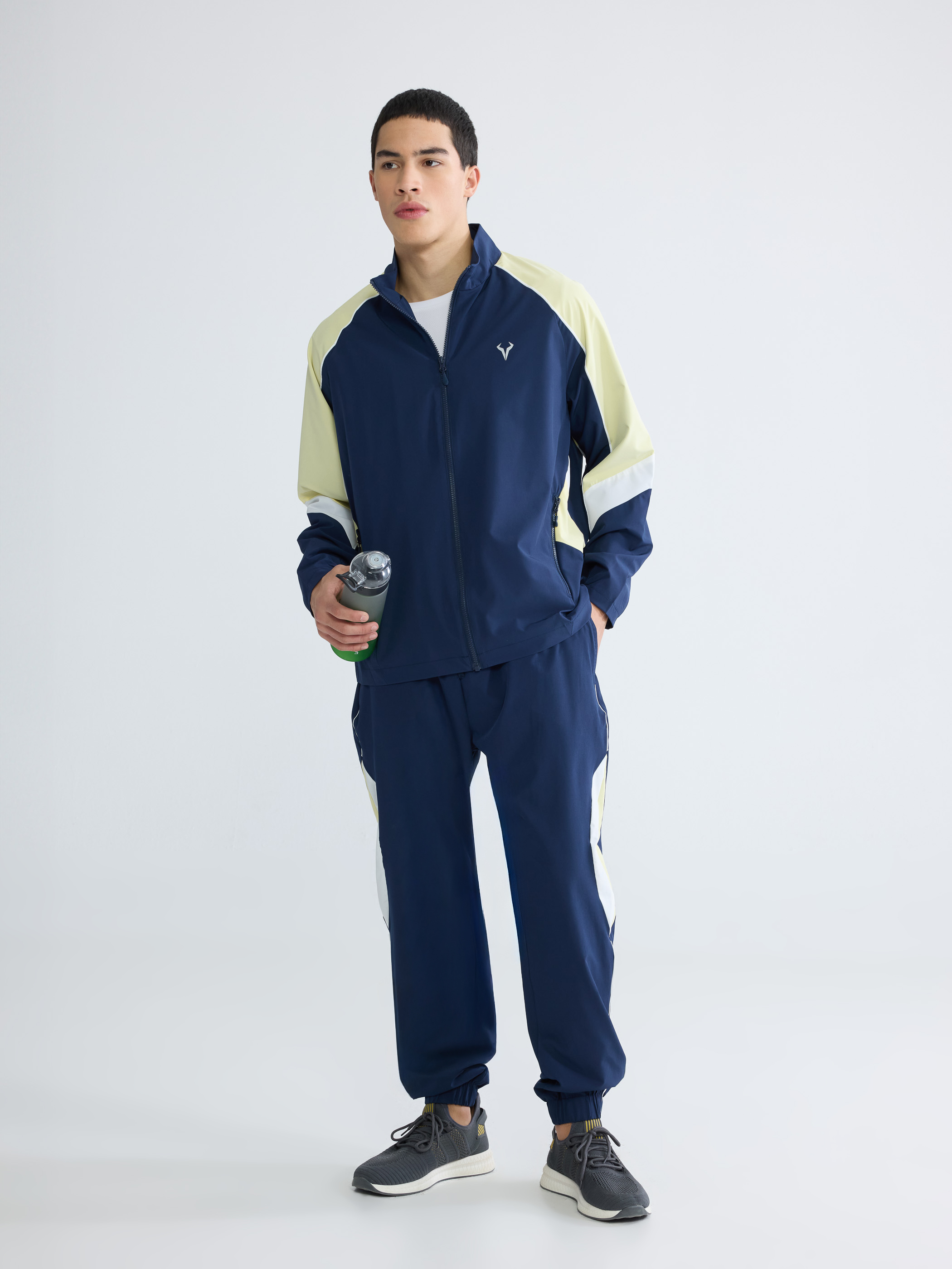 XSIDE ACTIVE Dik Yaka Renk Bloklu Erkek Fermuarlı Sweatshirt görsel 4