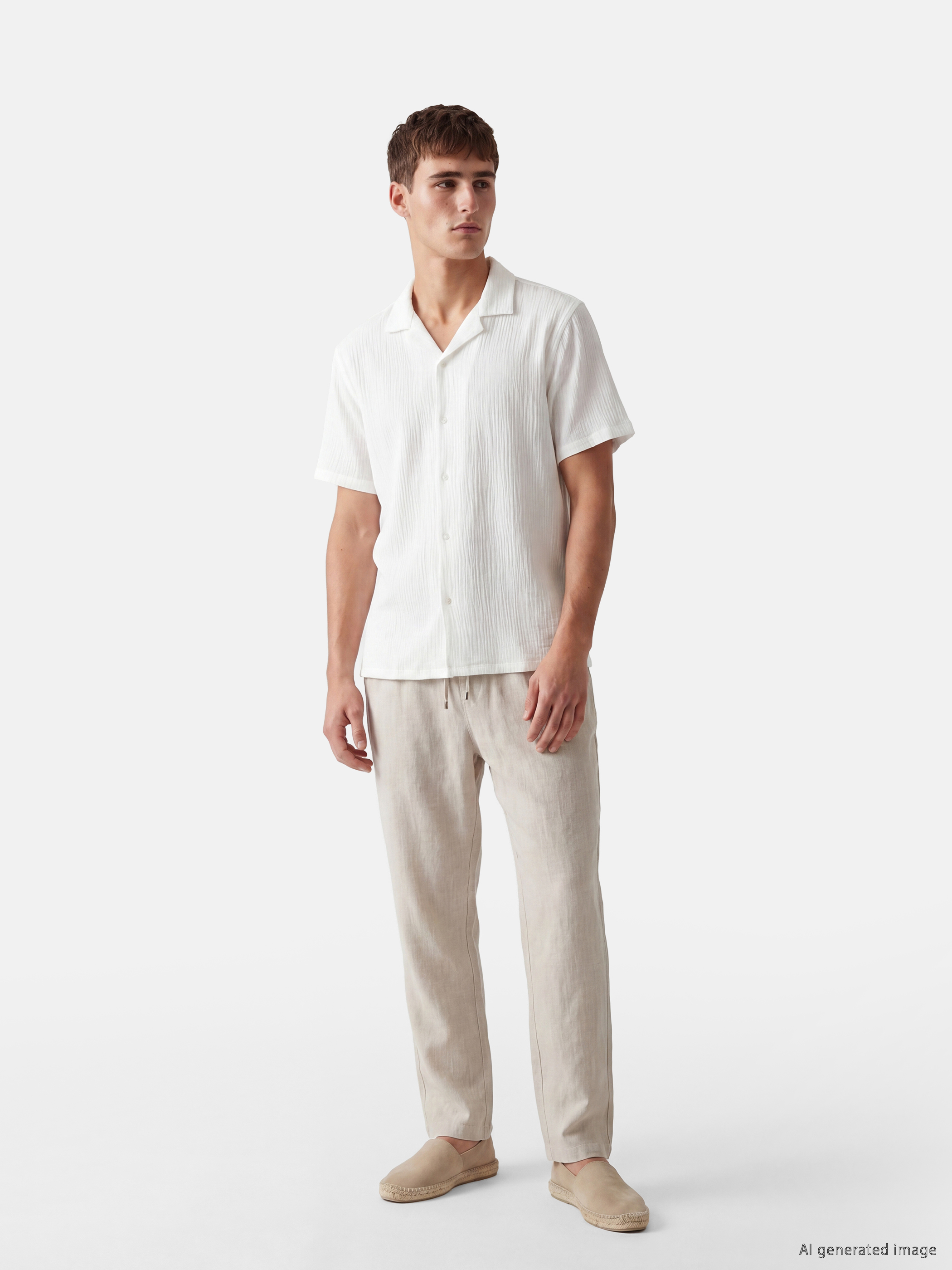LCW Vision Regular Fit Keten Karışımlı Erkek Pantolon görsel 2