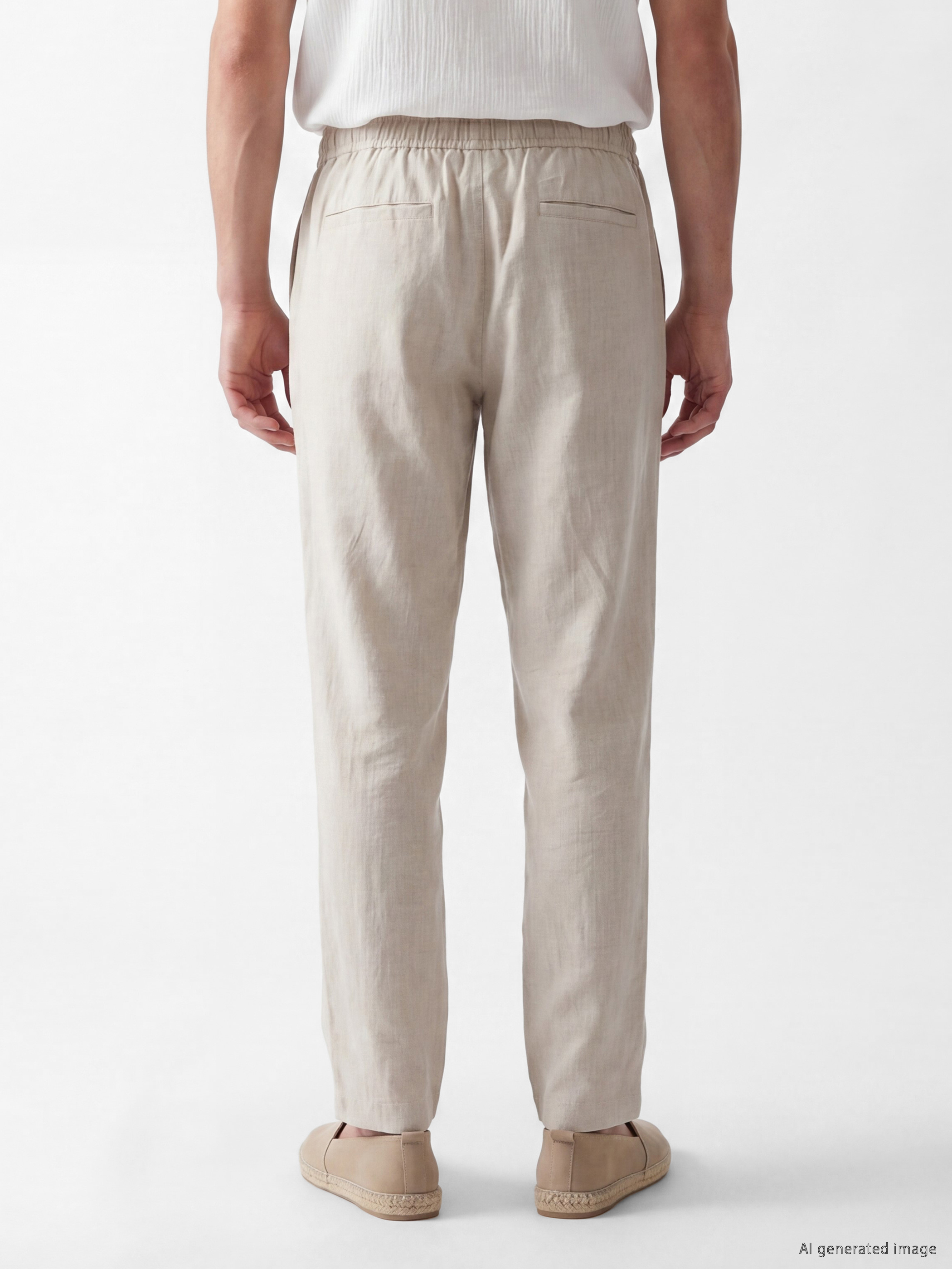 LCW Vision Regular Fit Keten Karışımlı Erkek Pantolon görsel 8