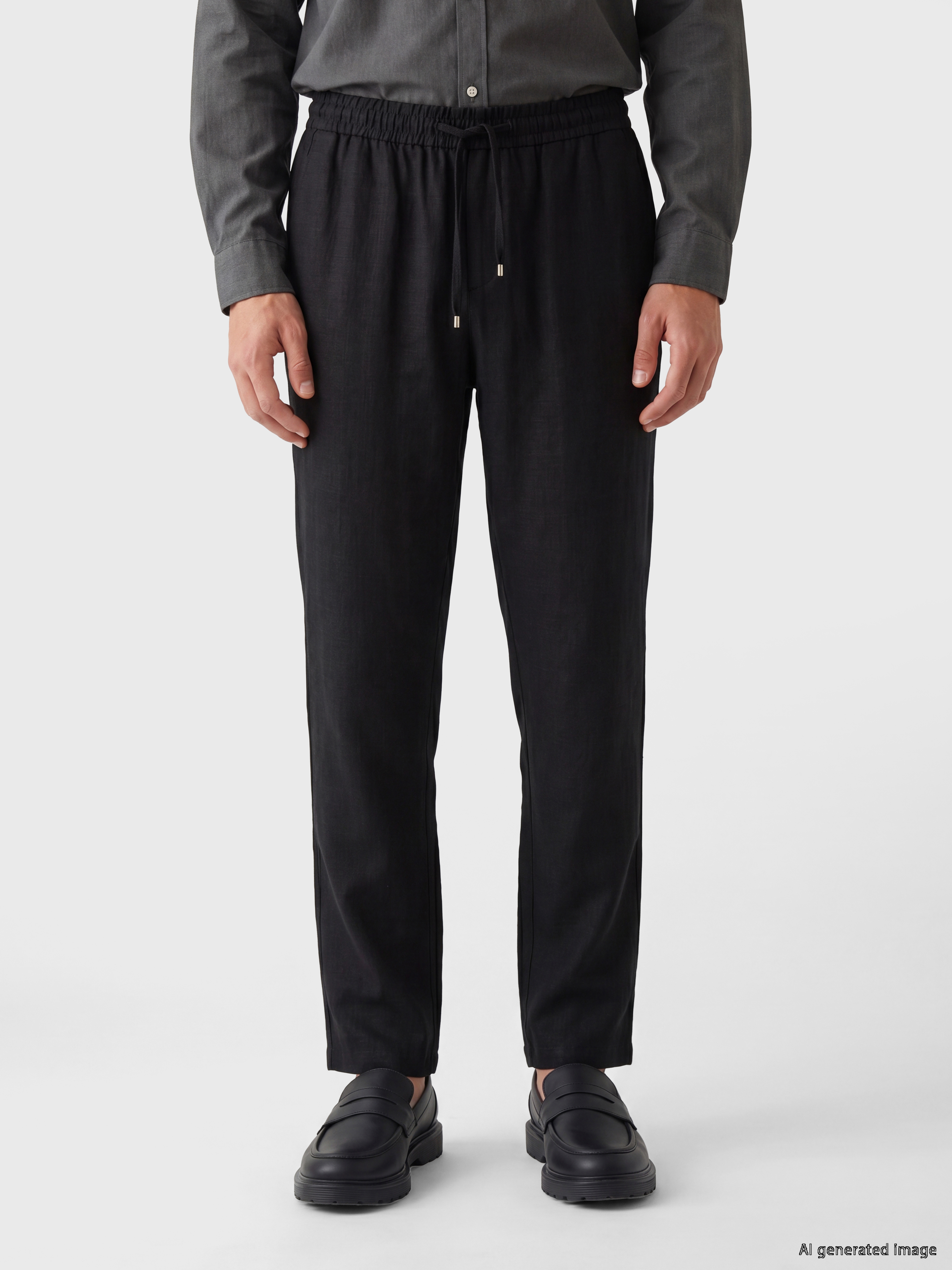 LCW Vision Regular Fit Keten Karışımlı Erkek Pantolon görsel 2