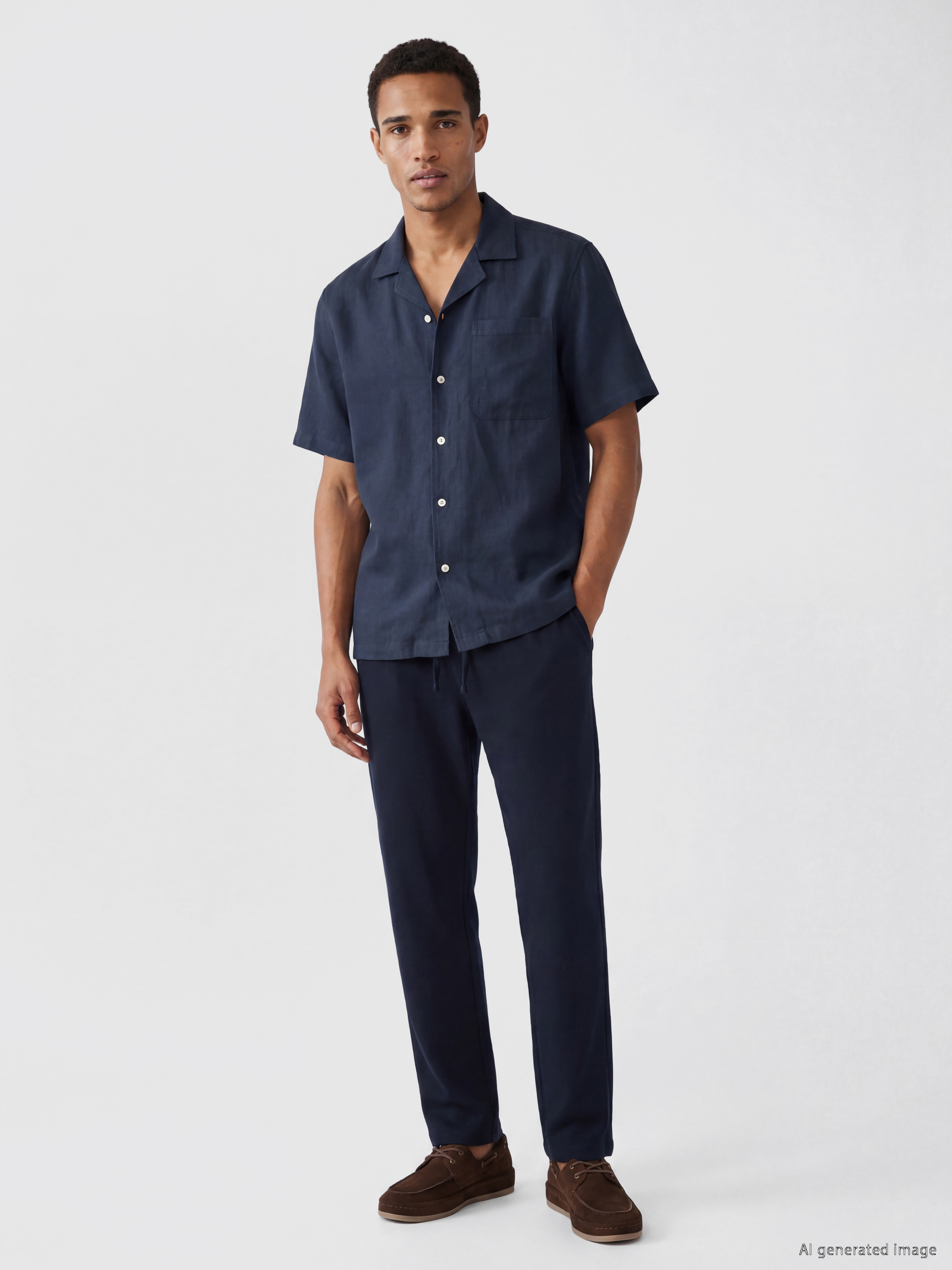 LCW Vision Regular Fit Keten Karışımlı Erkek Pantolon görsel 2