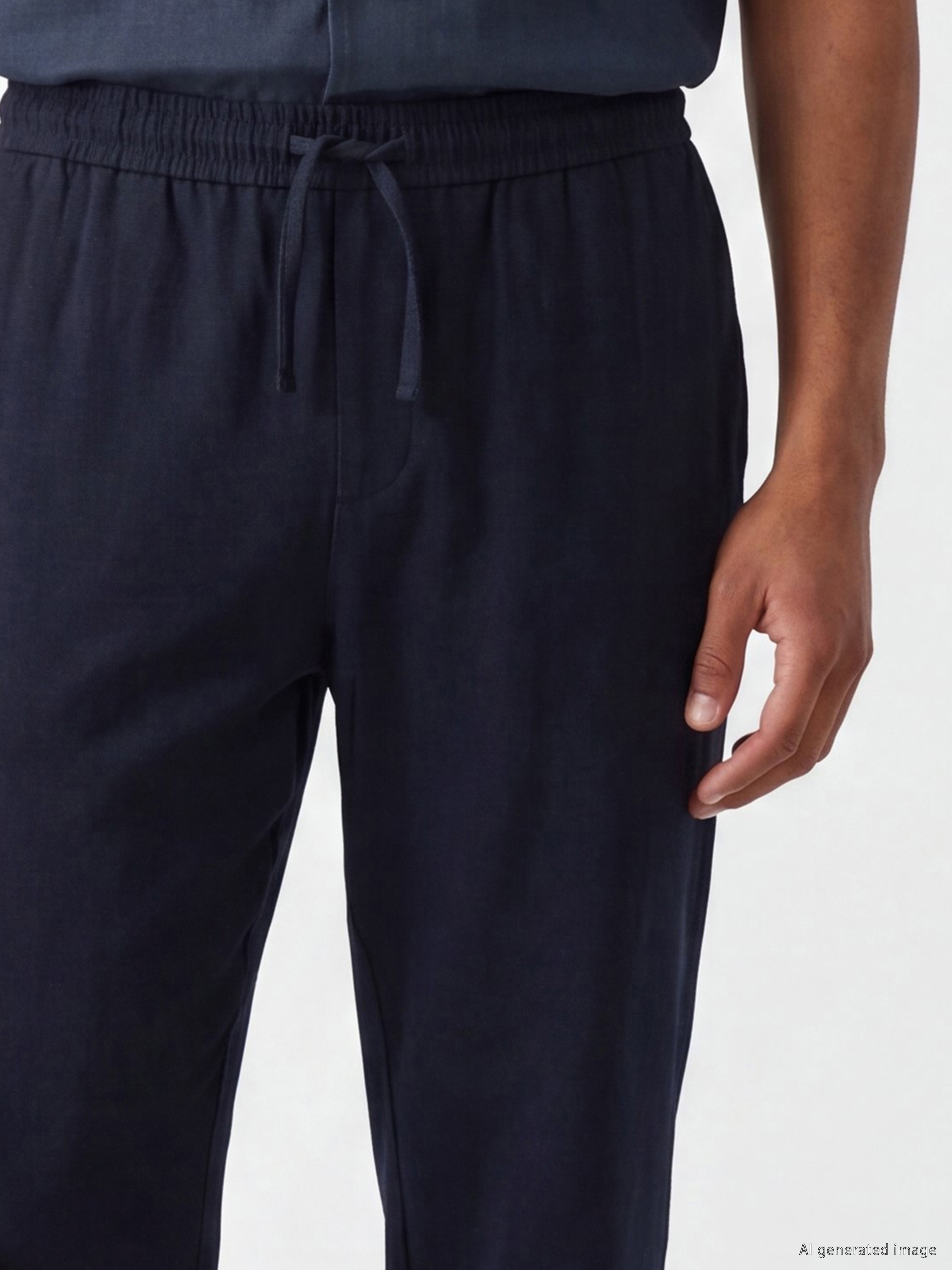 LCW Vision Regular Fit Keten Karışımlı Erkek Pantolon görsel 3
