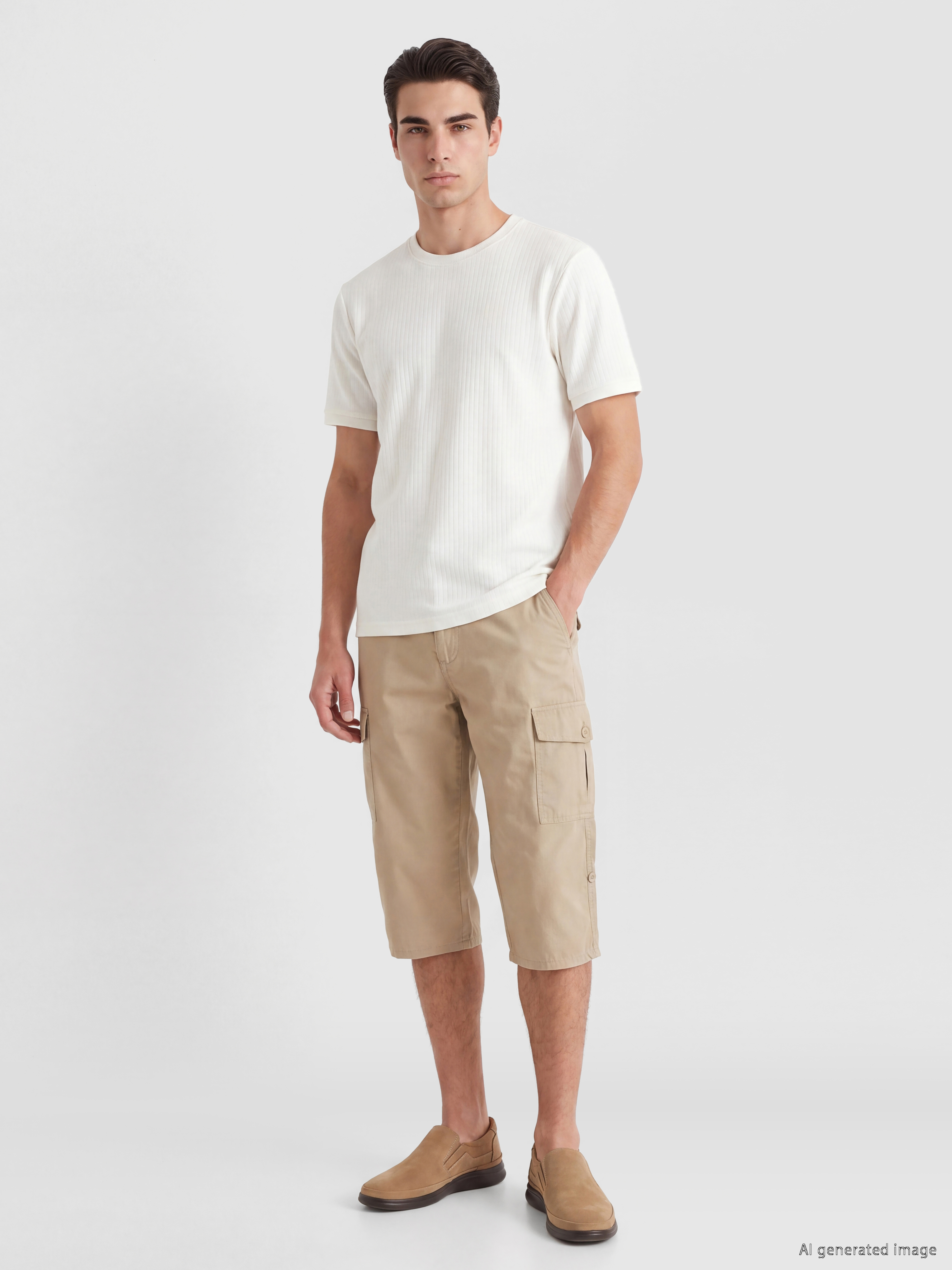 LCWAIKIKI Classic Regular Fit Erkek Kargo Şort görsel 2