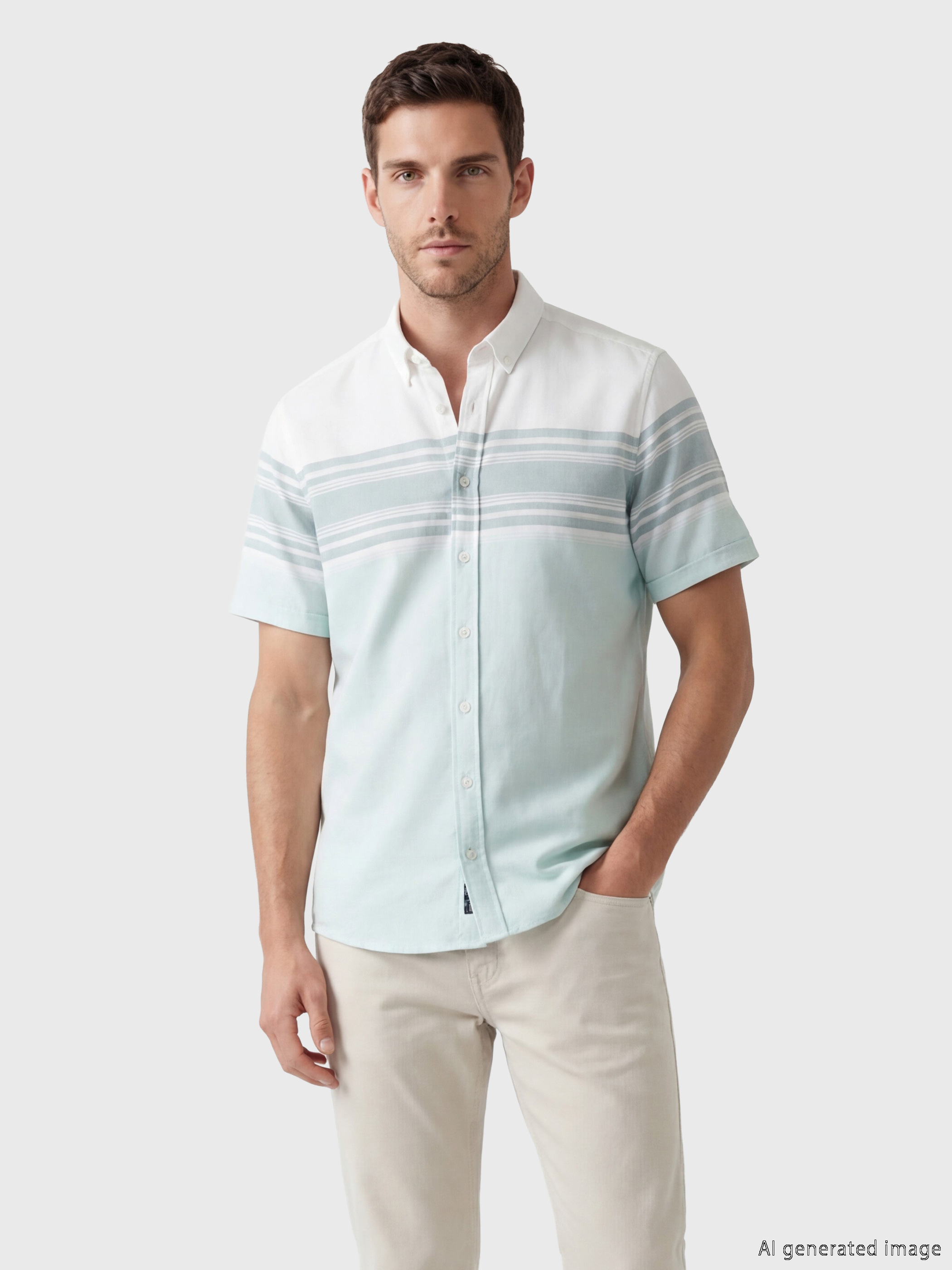 LCWAIKIKI Classic Regular Fit Armürlü Erkek Gömlek