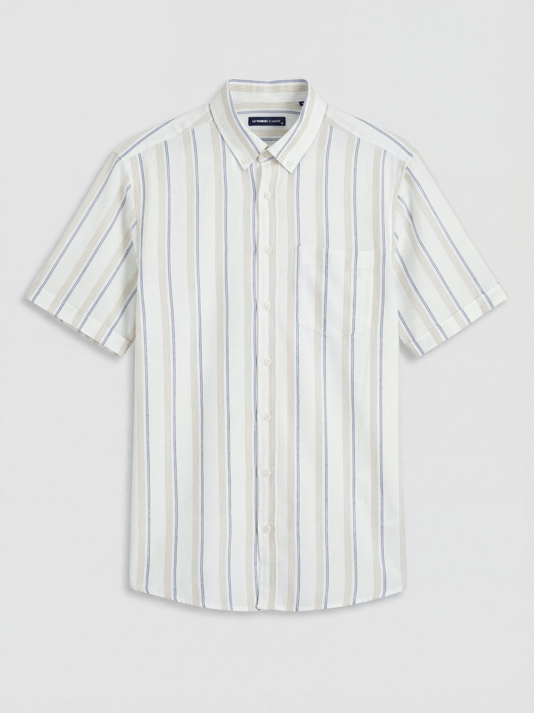 LCWAIKIKI Classic Regular Fit Armürlü Erkek Gömlek görsel 5
