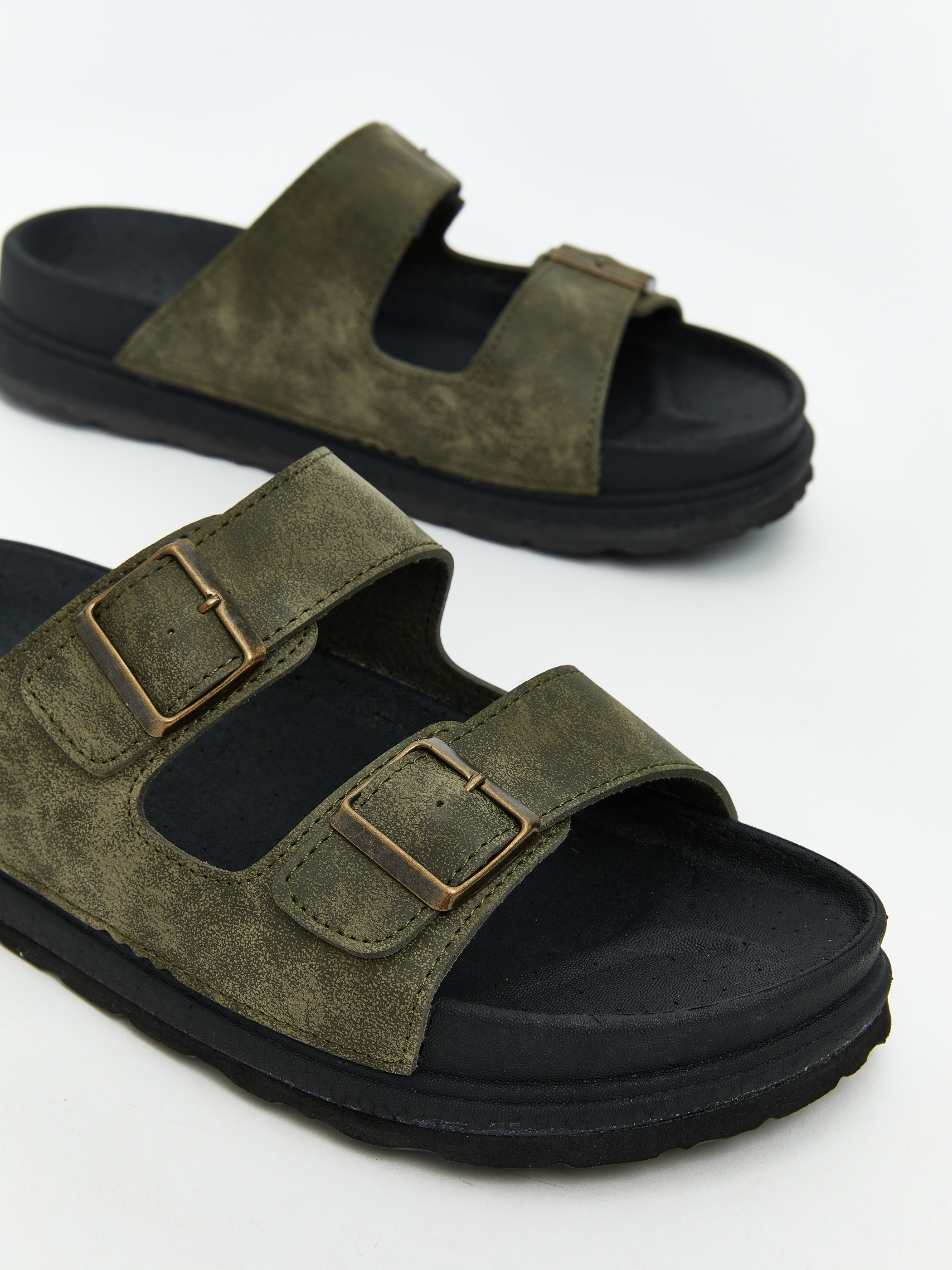 LCW STEPS Süet Görünümlü Erkek Terlik görsel 3