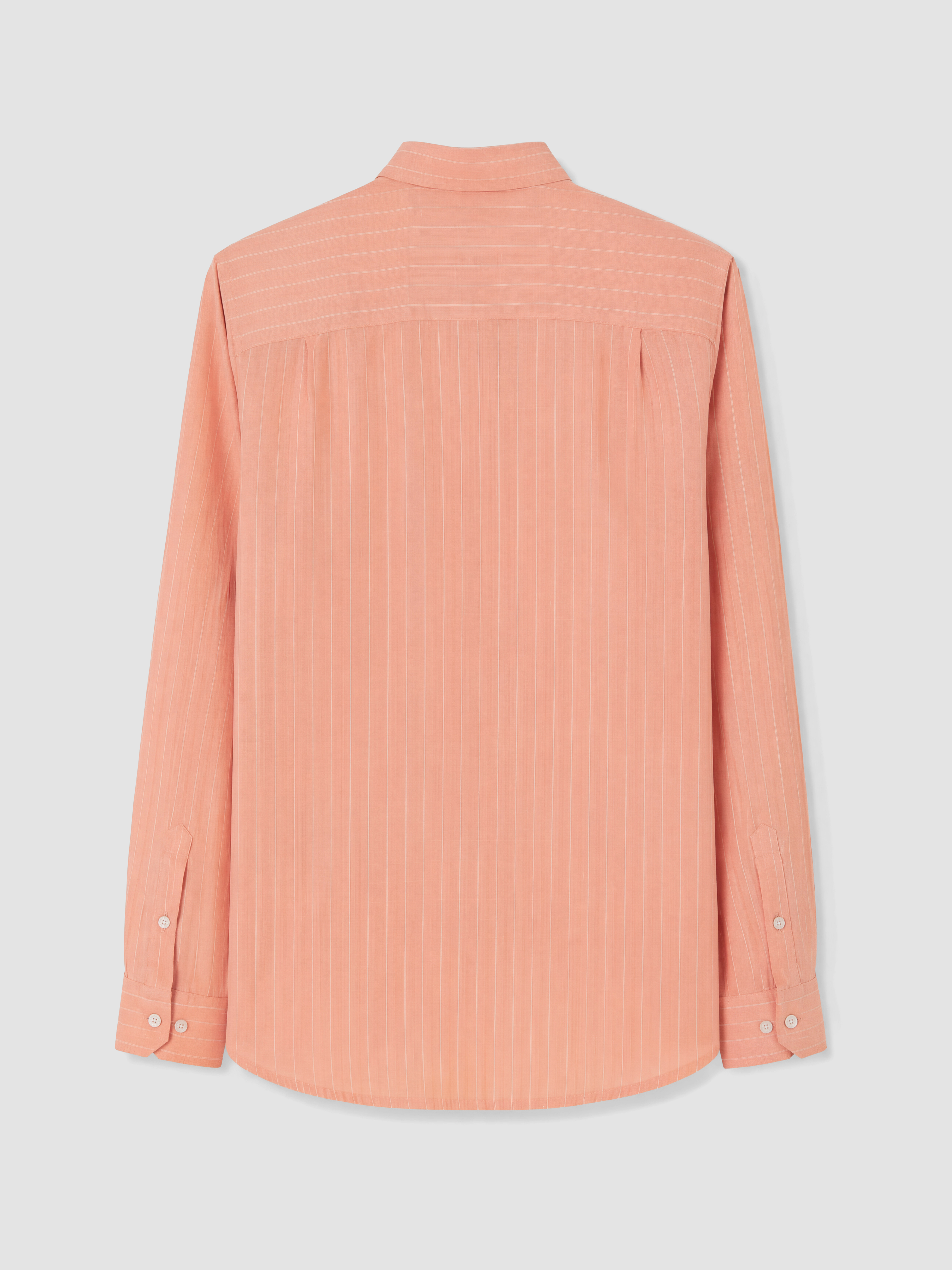 SOUTHBLUE Regular Fit Çizgili %100 Keten Erkek Gömlek görsel 7