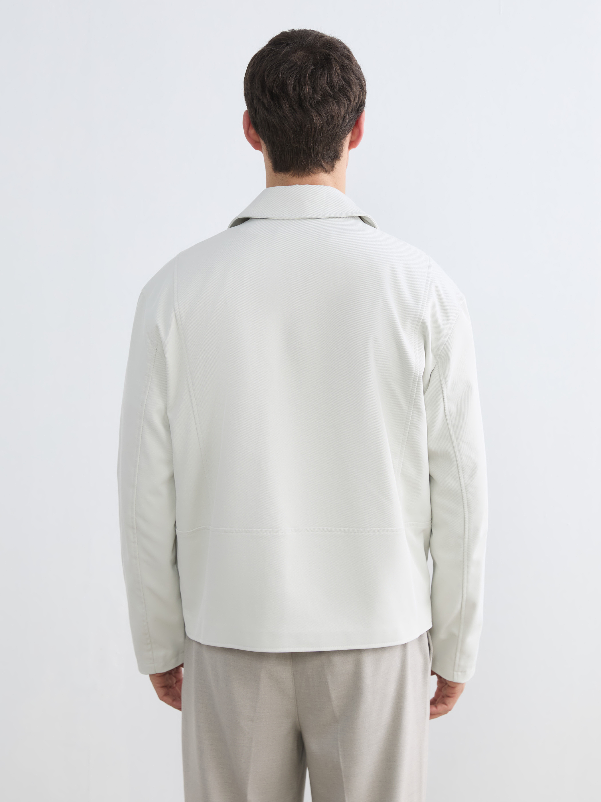 LCW Vision Loose Fit Gömlek Yaka Erkek Gabardin Ceket görsel 6