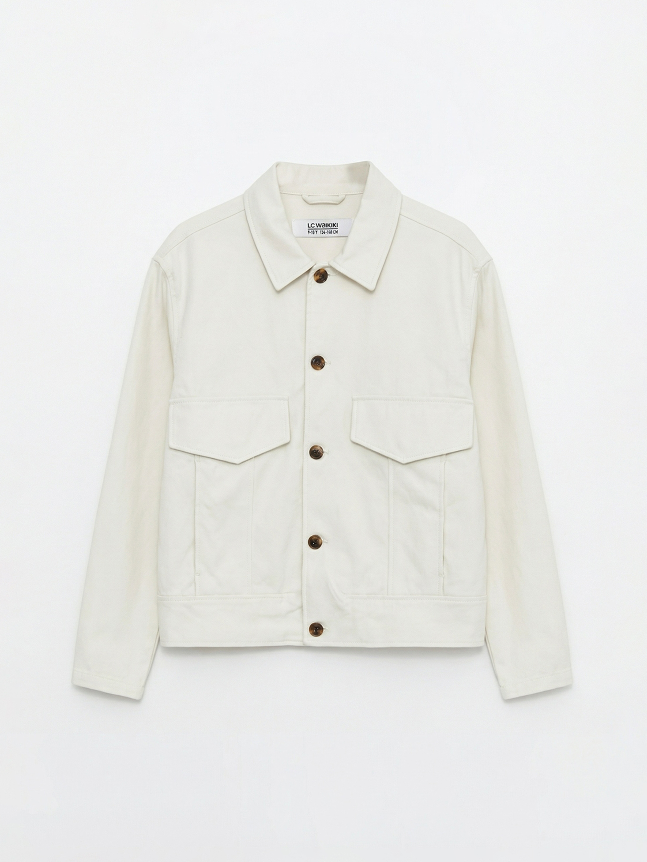 LCW Vision Loose Fit Gömlek Yaka Erkek Gabardin Ceket görsel 7