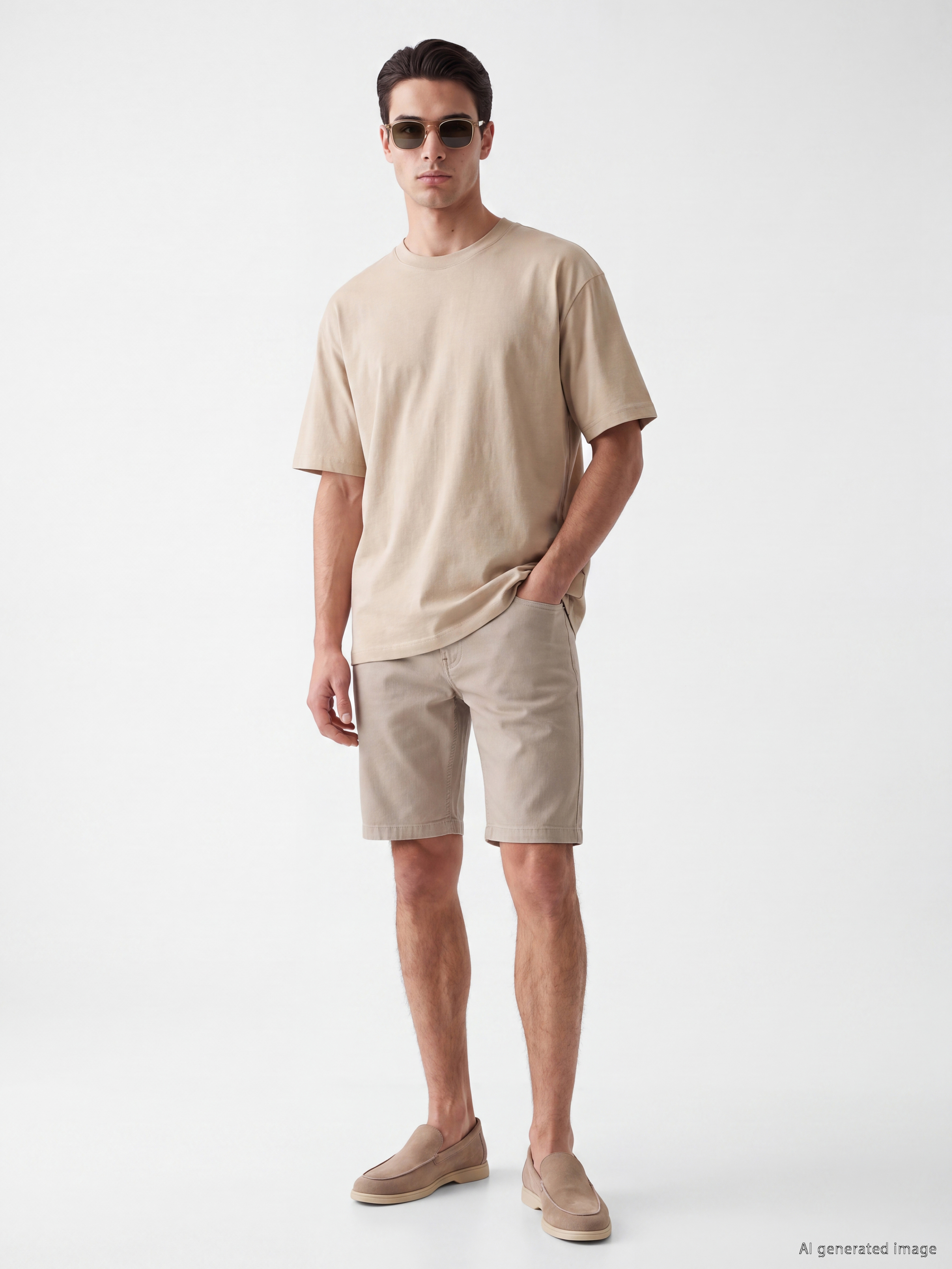 LCWAIKIKI Classic Slim Fit Erkek Şort görsel 2