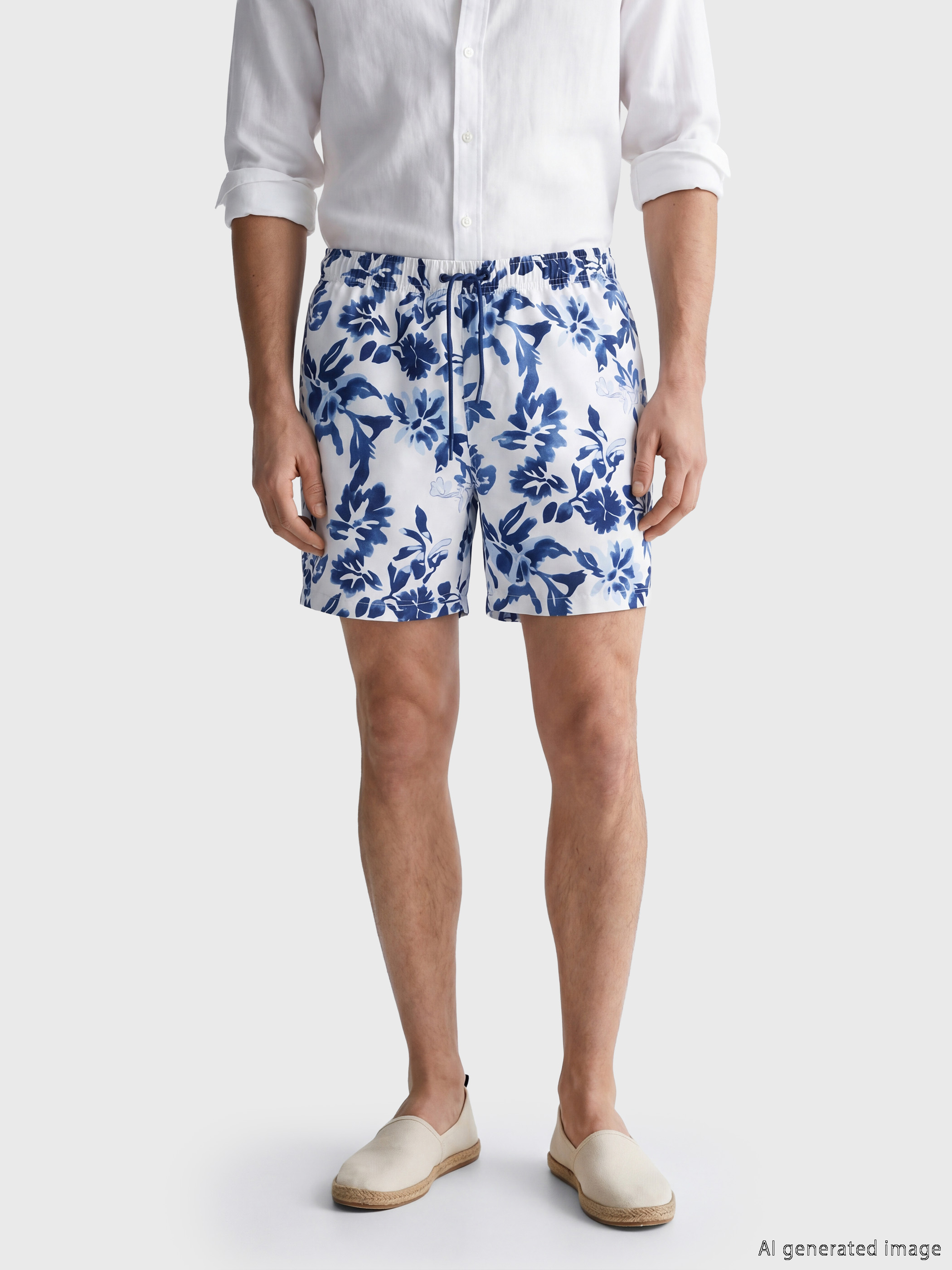 LCW SWIMWEAR Kısa Boy Desenli Erkek Deniz Şortu görsel 2