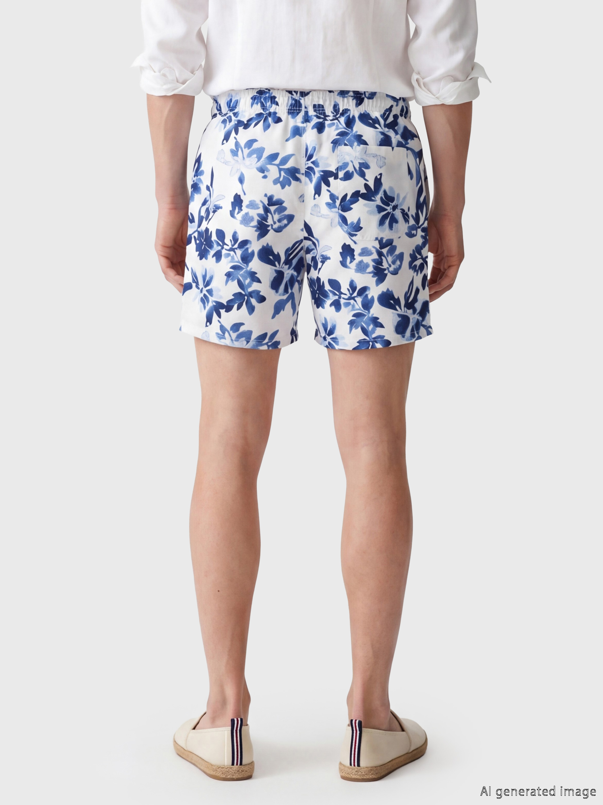 LCW SWIMWEAR Kısa Boy Desenli Erkek Deniz Şortu görsel 3
