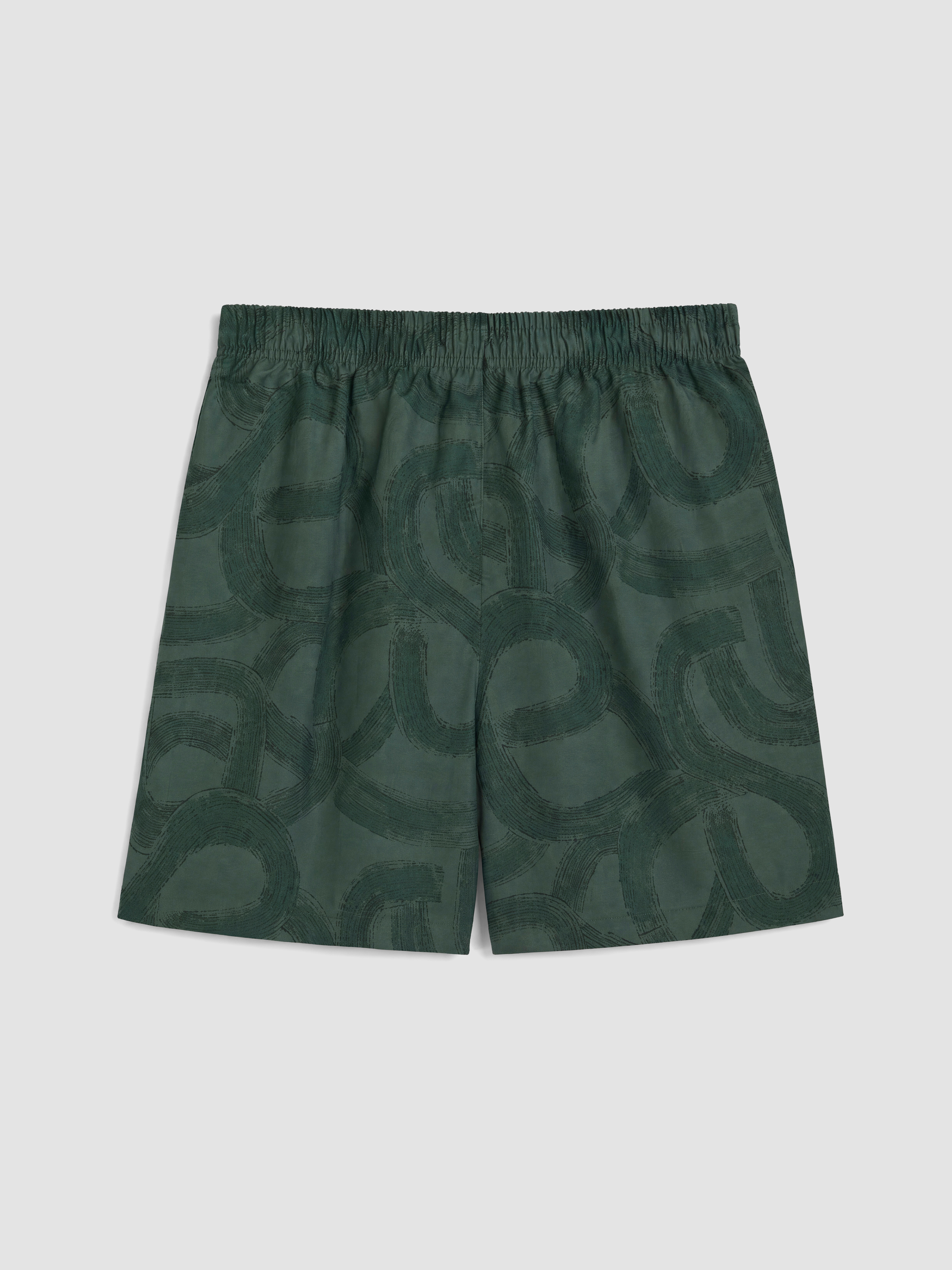 LCW SWIMWEAR Kısa Boy Desenli Erkek Deniz Şortu görsel 7