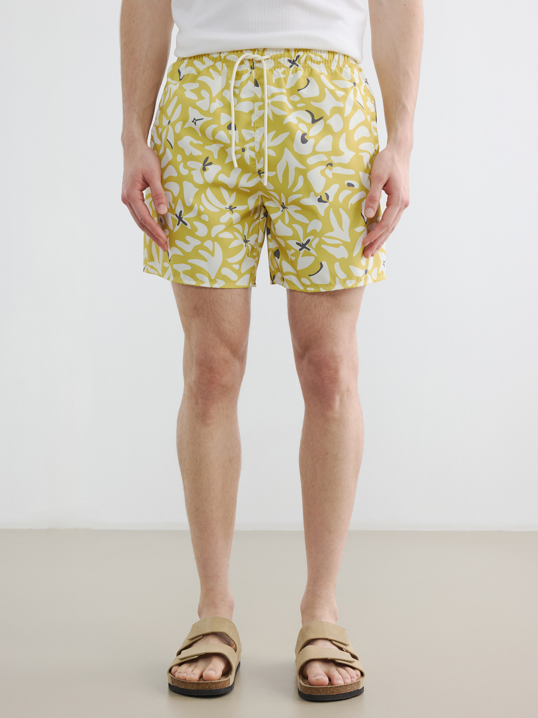 LCW SWIMWEAR Kısa Boy Desenli Erkek Deniz Şortu görsel 4
