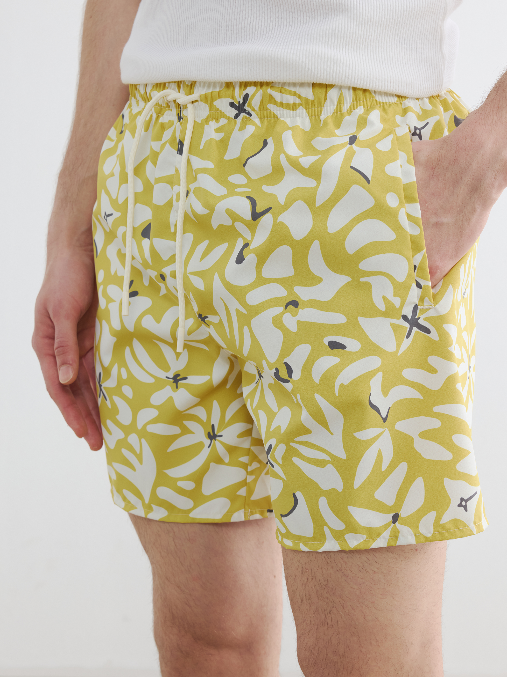 LCW SWIMWEAR Kısa Boy Desenli Erkek Deniz Şortu görsel 5