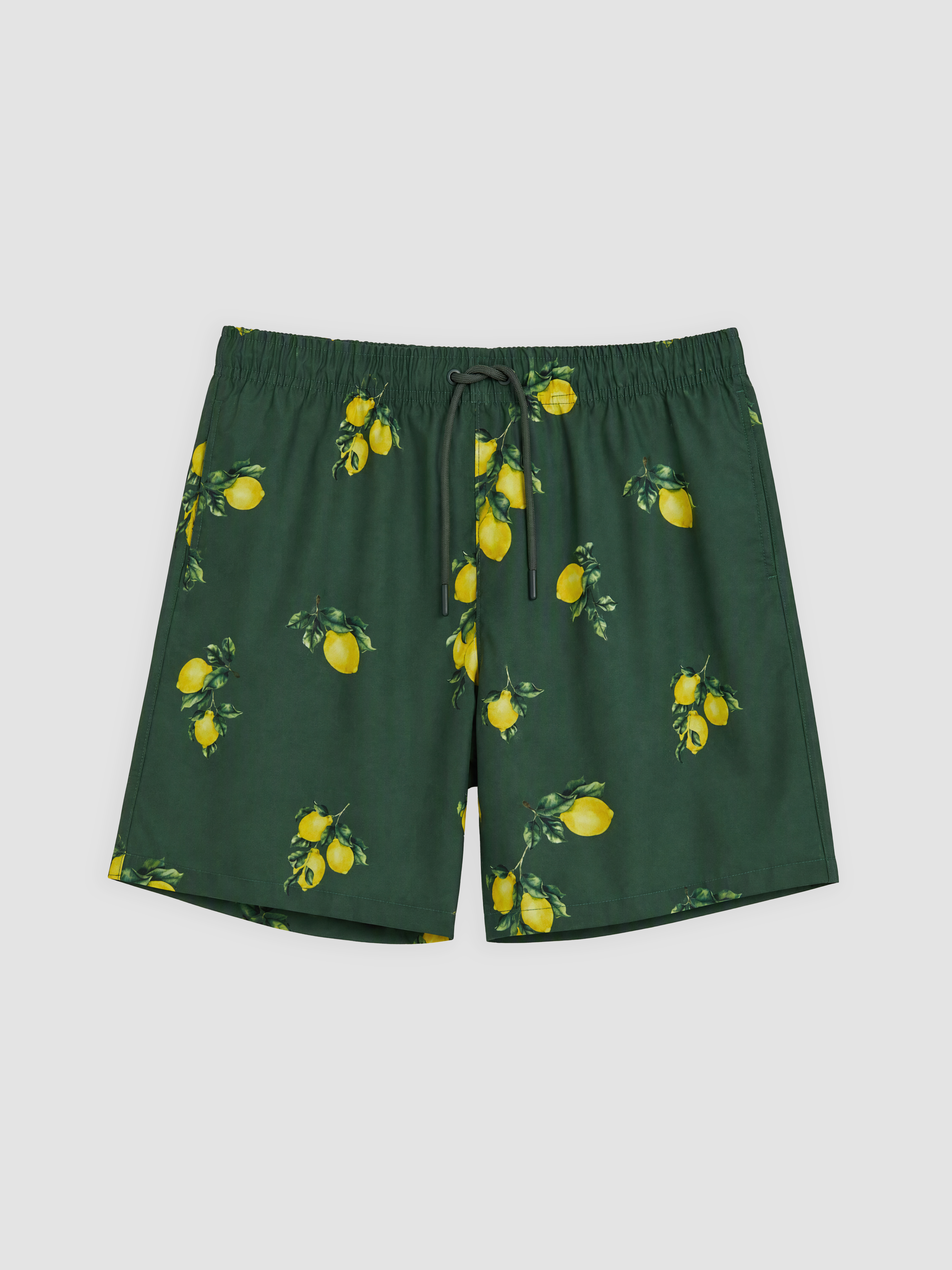 LCW SWIMWEAR Kısa Limon Desenli Erkek Deniz Şortu görsel 5