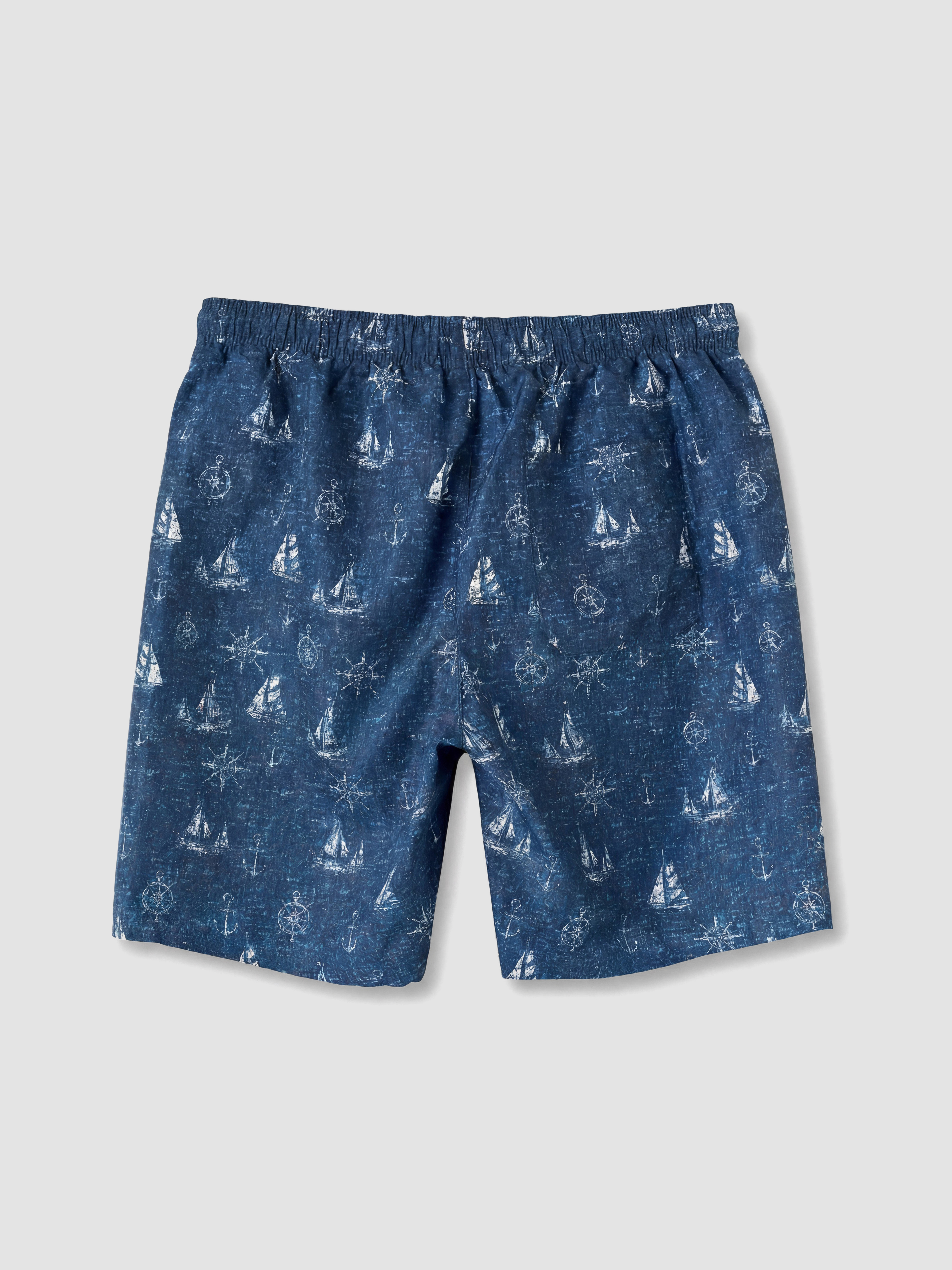 LCW SWIMWEAR Diz Hizası Boy Desenli Erkek Deniz Şortu görsel 8