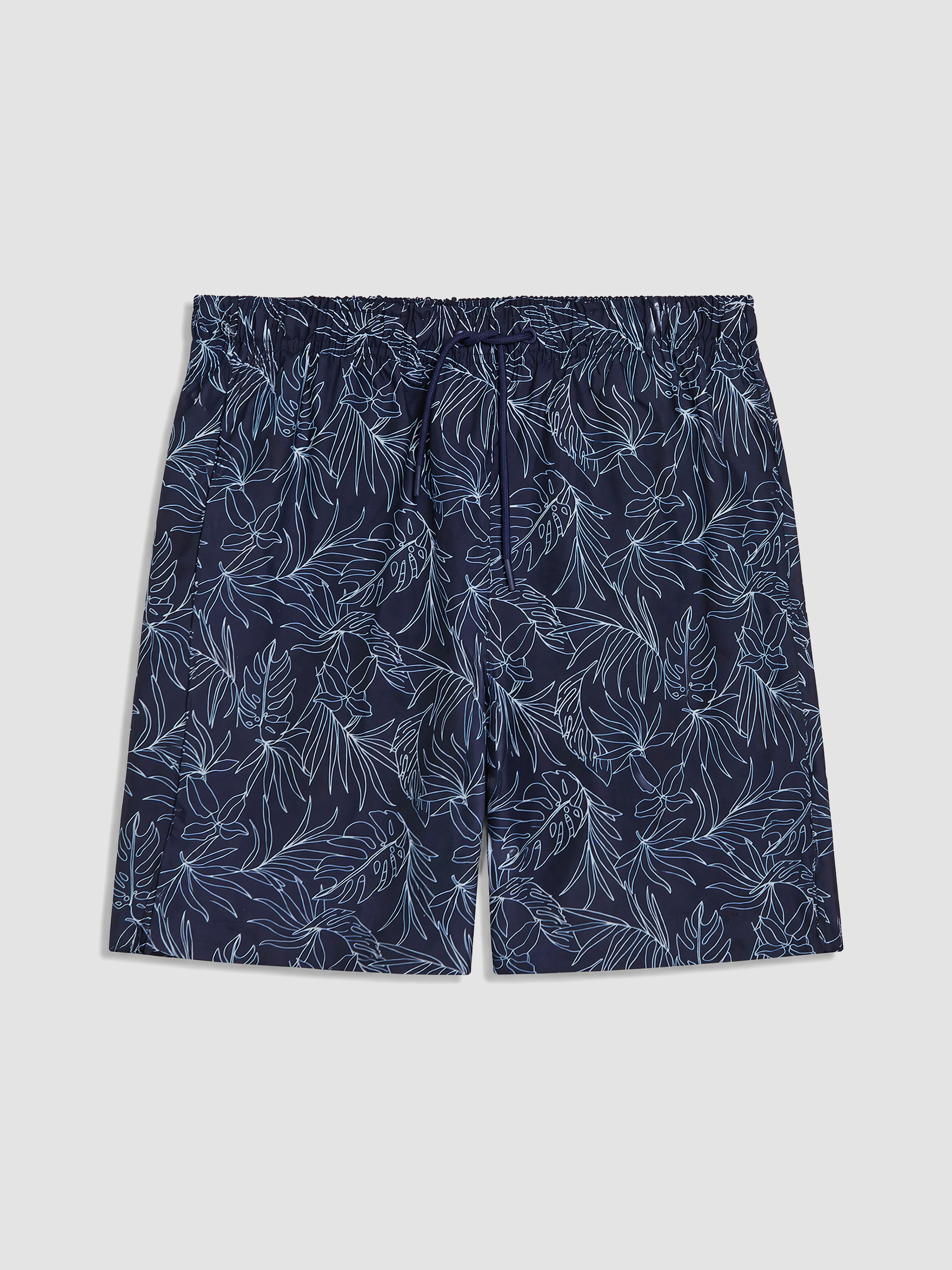 LCW SWIMWEAR Diz Hizası Boy Desenli Erkek Deniz Şortu