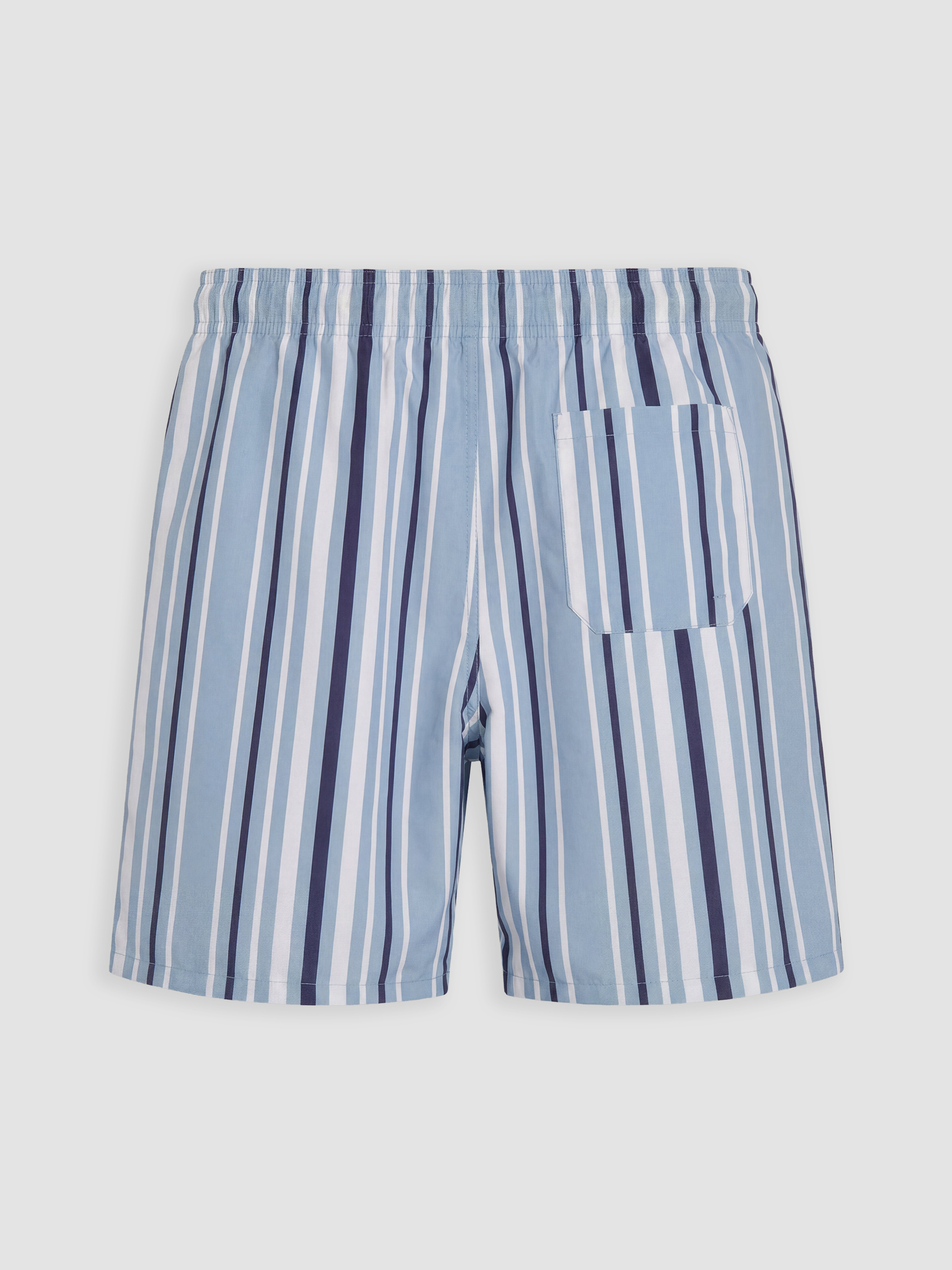 LCW SWIMWEAR Kısa Boy Çizgili Erkek Deniz Şortu görsel 7