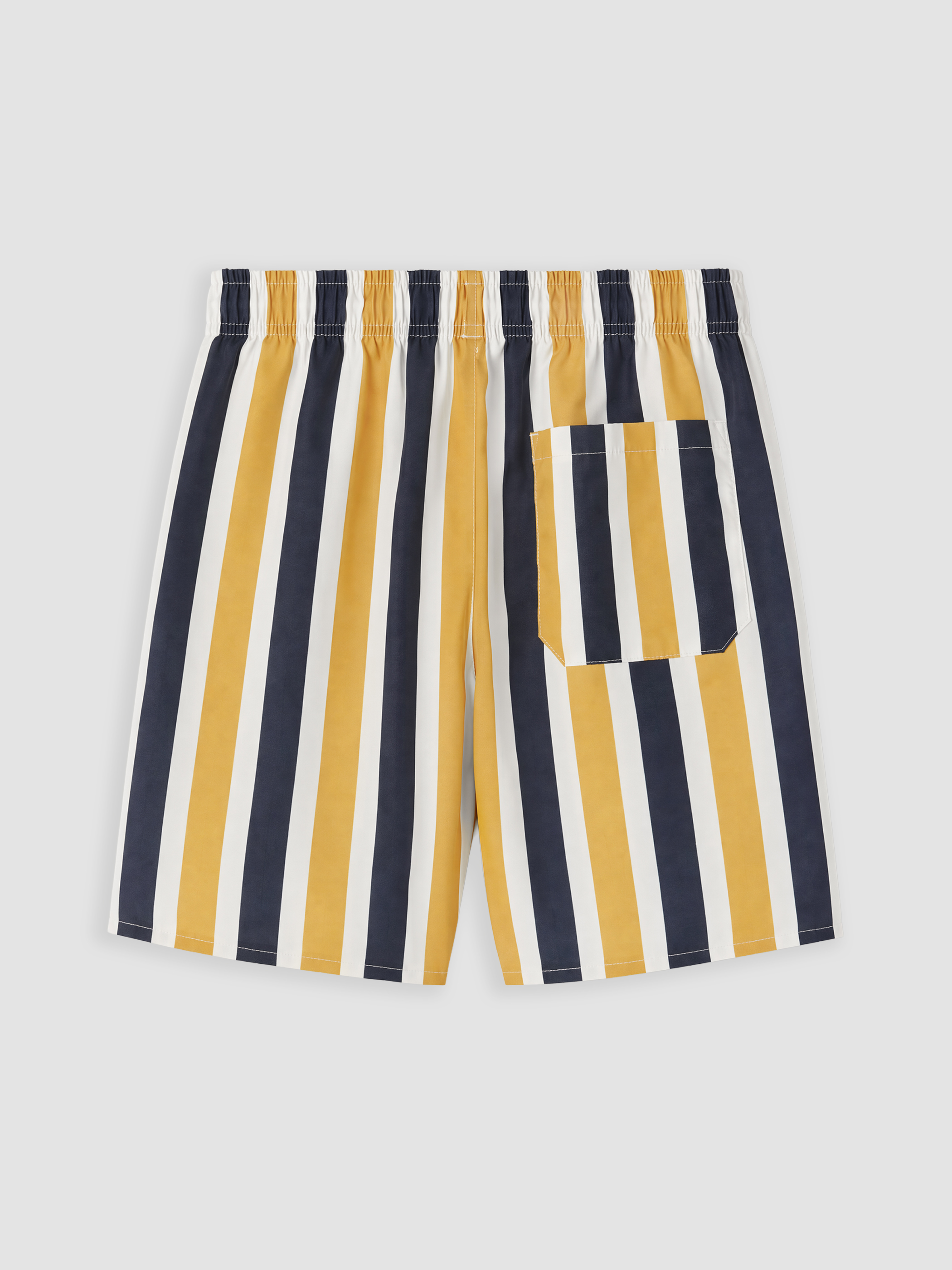 LCW SWIMWEAR Kısa Boy Çizgili Erkek Deniz Şortu görsel 7