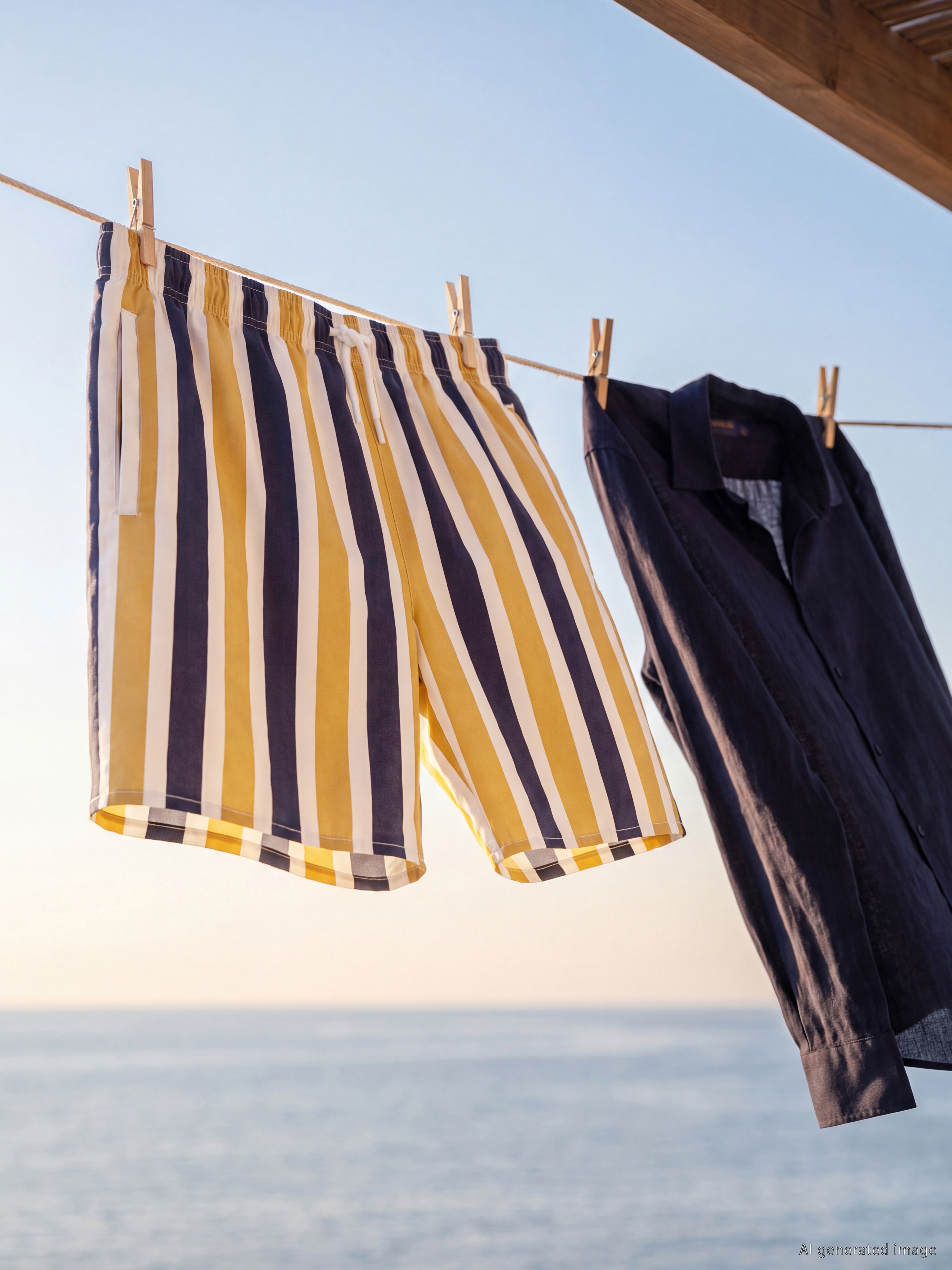 LCW SWIMWEAR Kısa Boy Çizgili Erkek Deniz Şortu