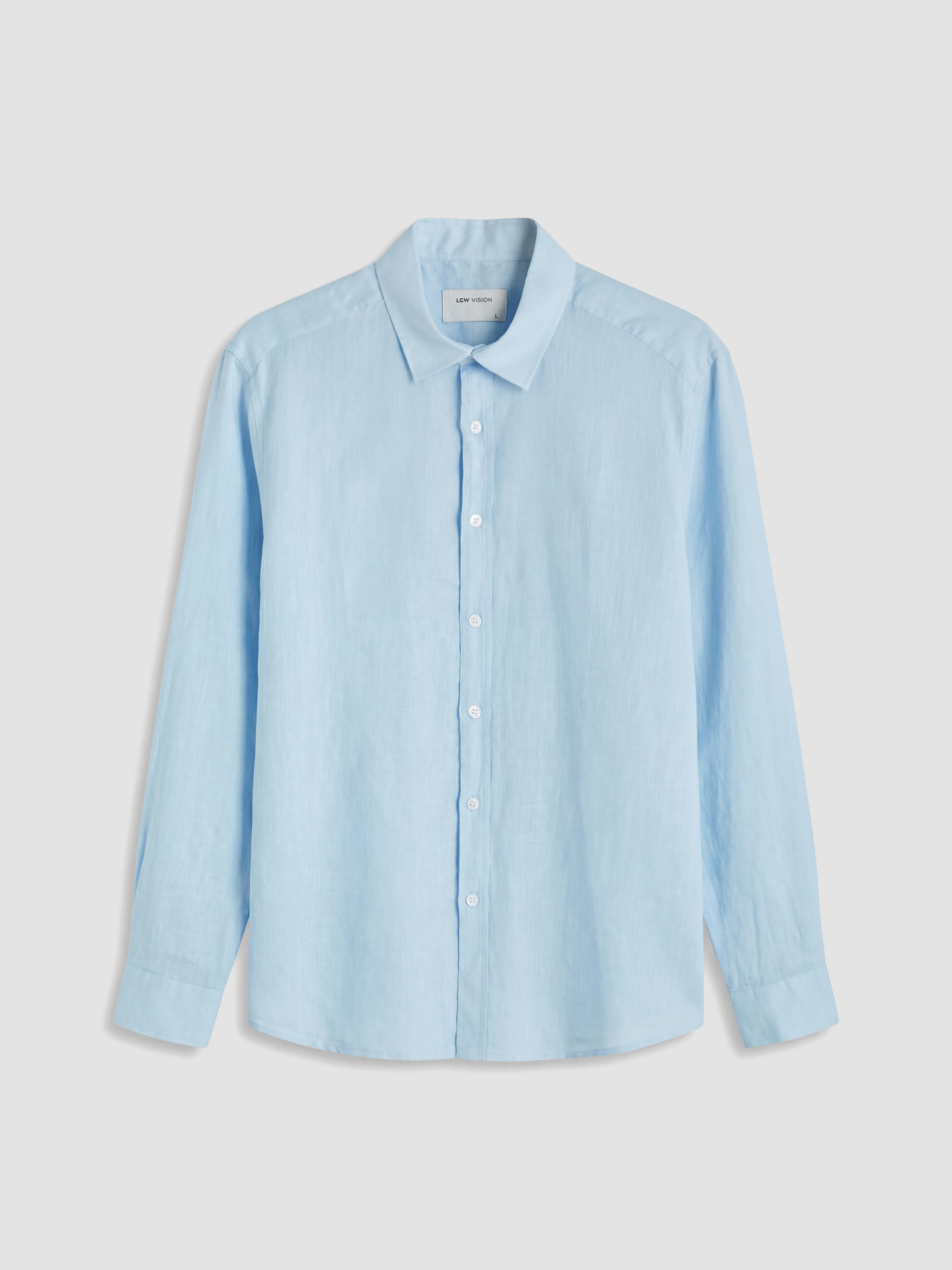 LCW Vision Regular Fit %100 Keten Erkek Gömlek görsel 6