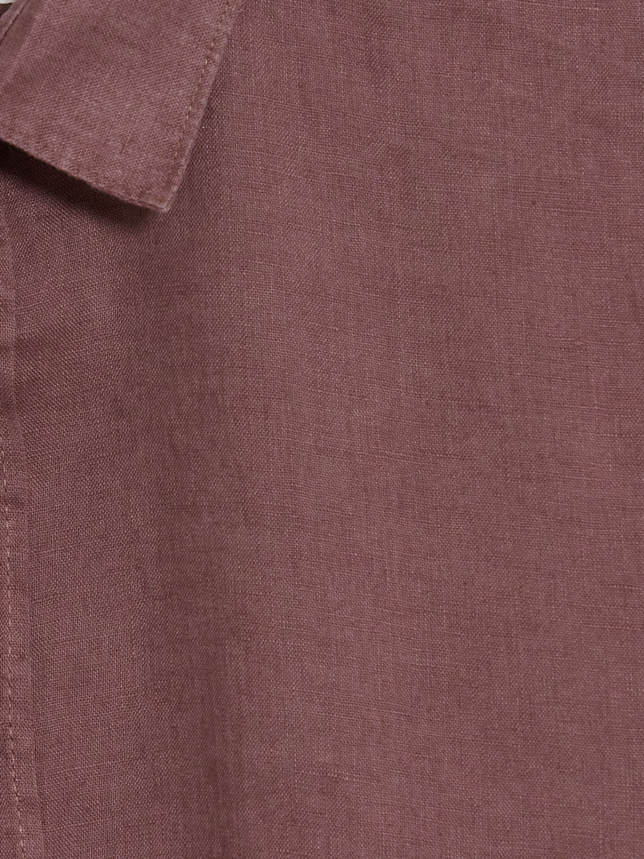 LCW Vision Regular Fit %100 Keten Erkek Gömlek görsel 7
