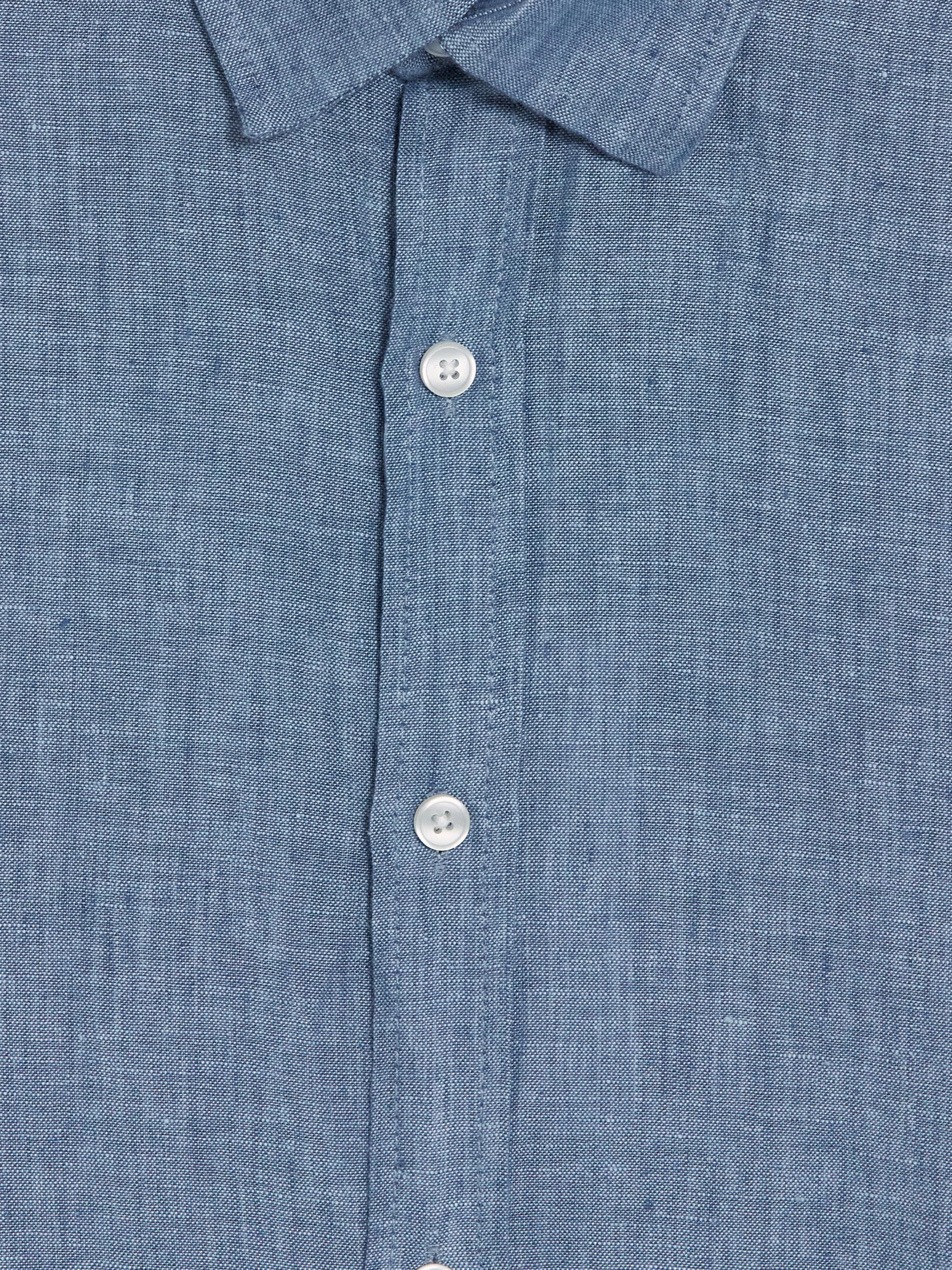 LCW Vision Regular Fit %100 Keten Erkek Gömlek görsel 6