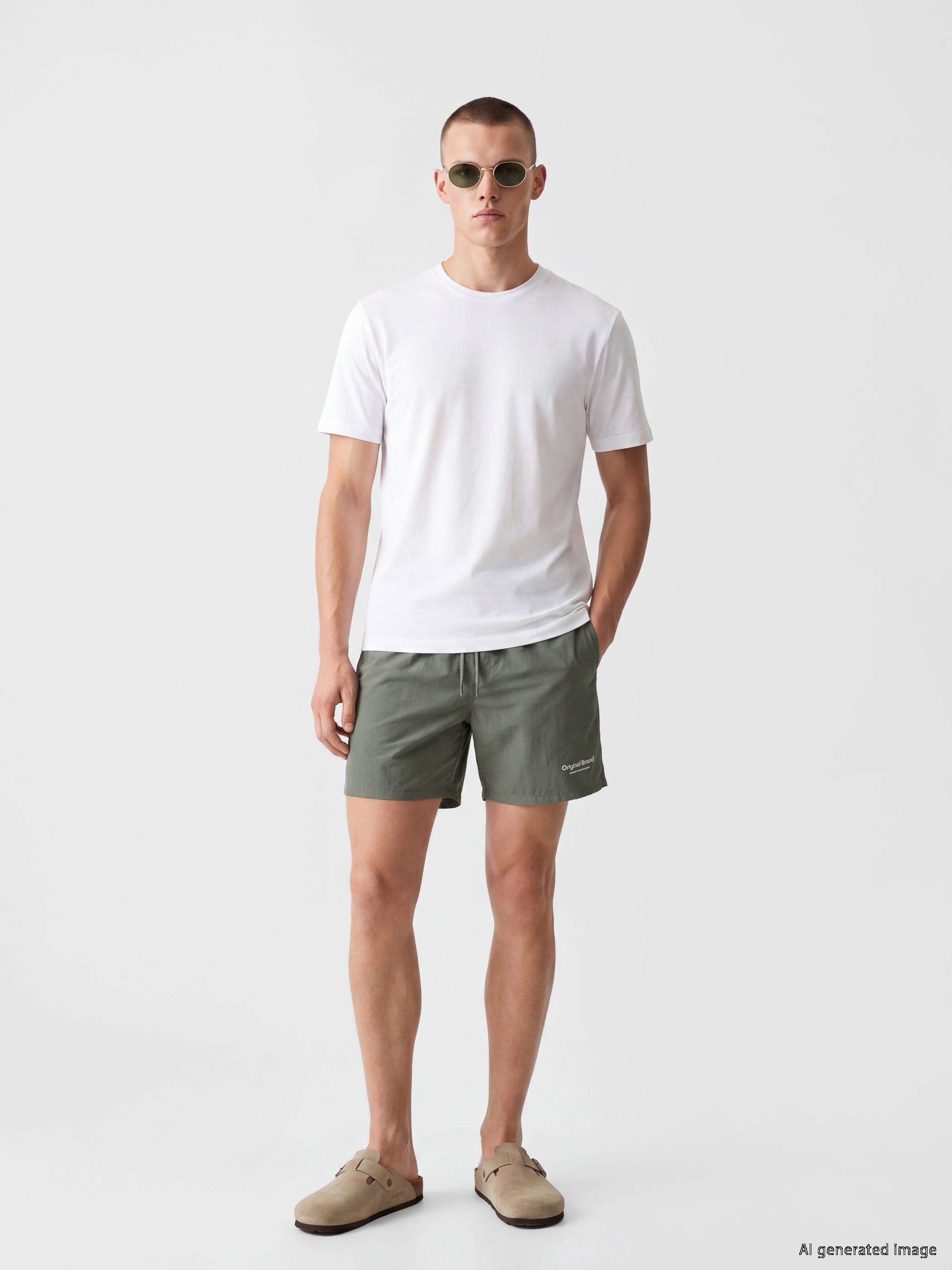 LCW SWIMWEAR Kısa Boy Baskılı Erkek Deniz Şortu