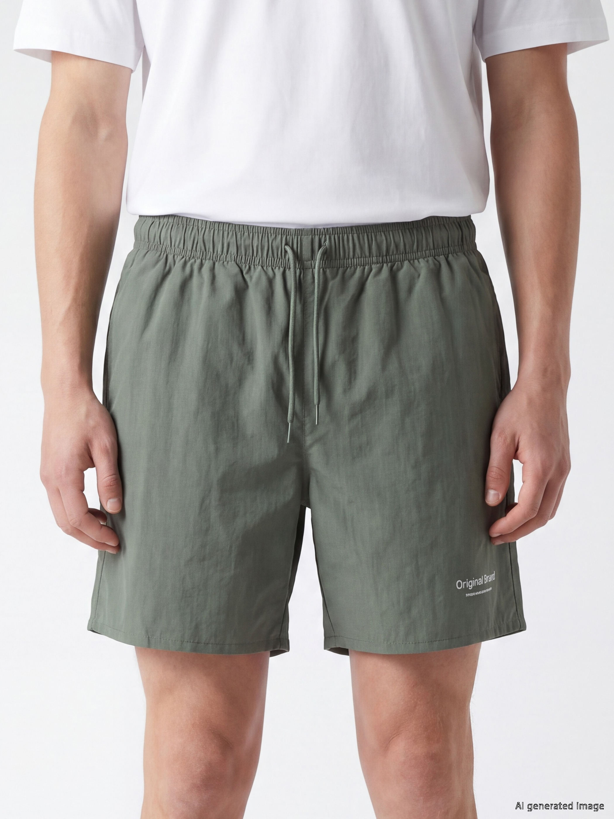 LCW SWIMWEAR Kısa Boy Baskılı Erkek Deniz Şortu görsel 3