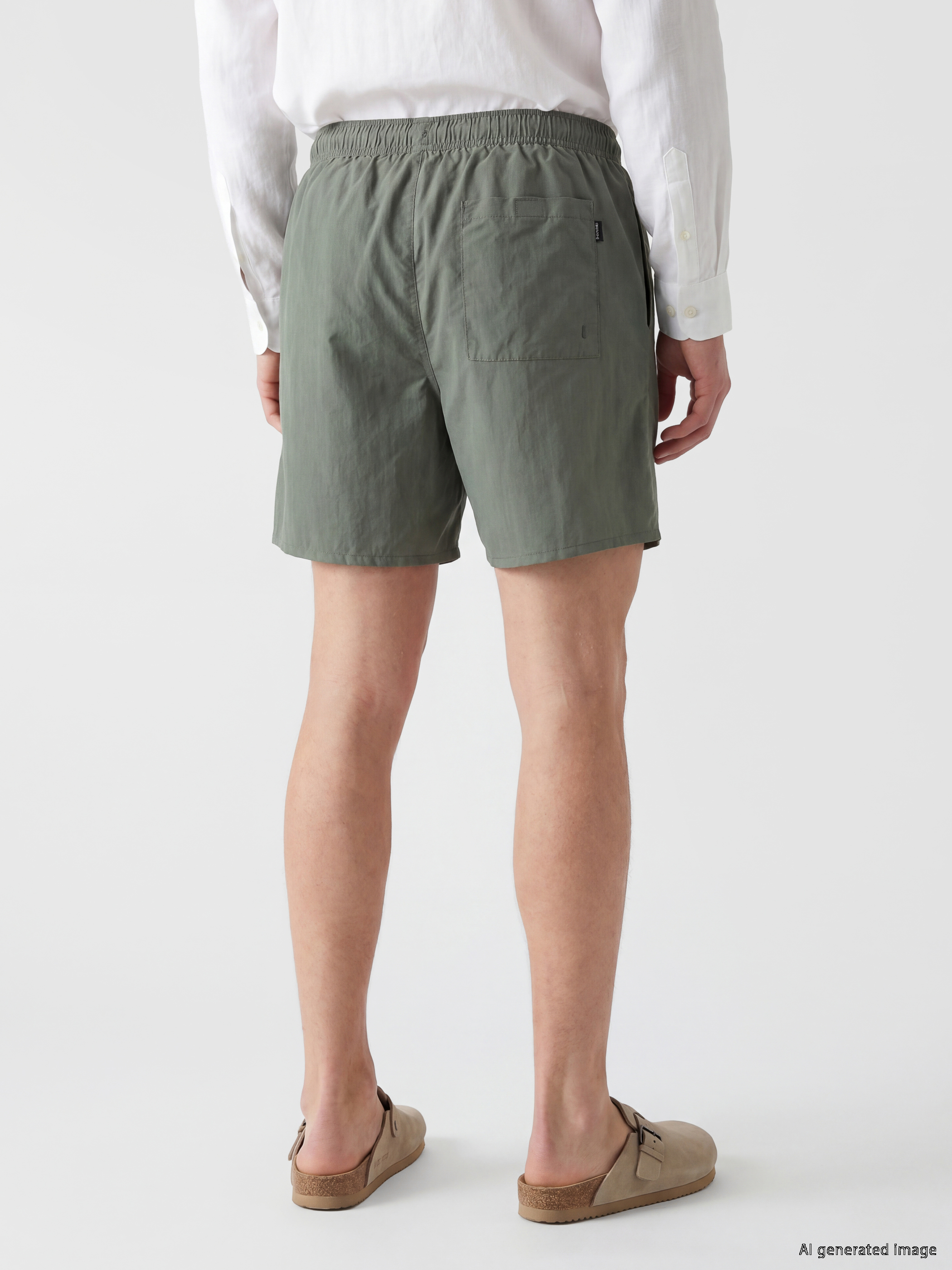 LCW SWIMWEAR Kısa Boy Baskılı Erkek Deniz Şortu görsel 4