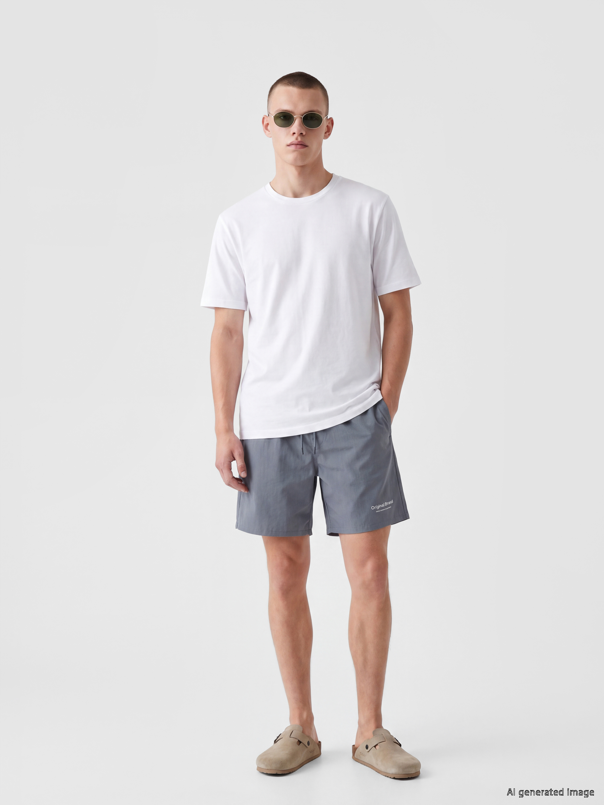LCW SWIMWEAR Kısa Boy Baskılı Erkek Deniz Şortu